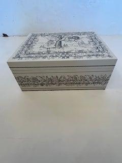 Lovely One of a Kind Hand Painted Alice in Wonderland Themed Decorative Box