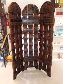 Witco Midcentury Modern Wood Brutalist Room Divider