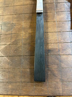 Paire de couverts à salade de collection Adler en argent massif et bois noirci