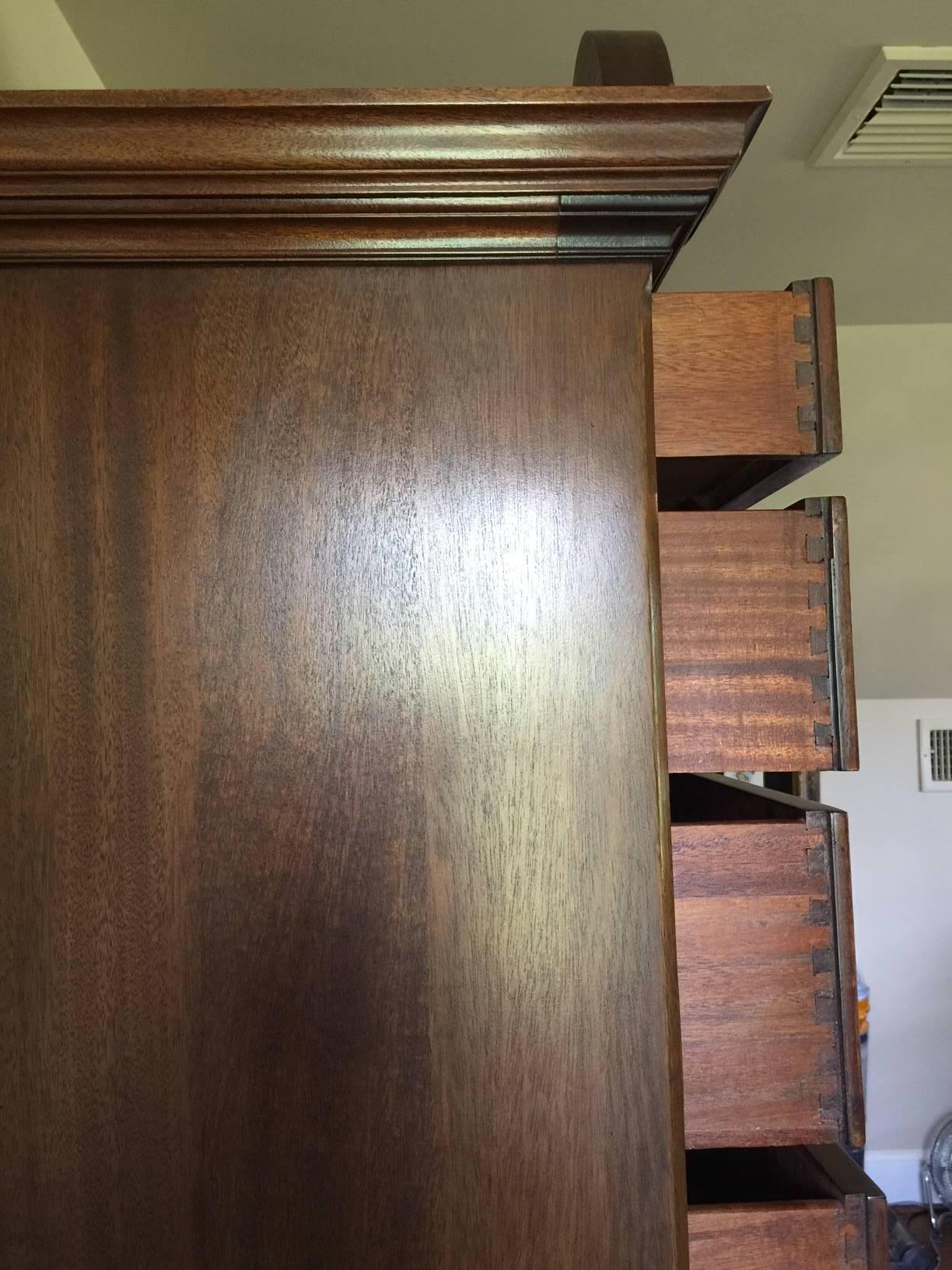 American Regal Chippendale Style Mahogany Highboy and Secretary