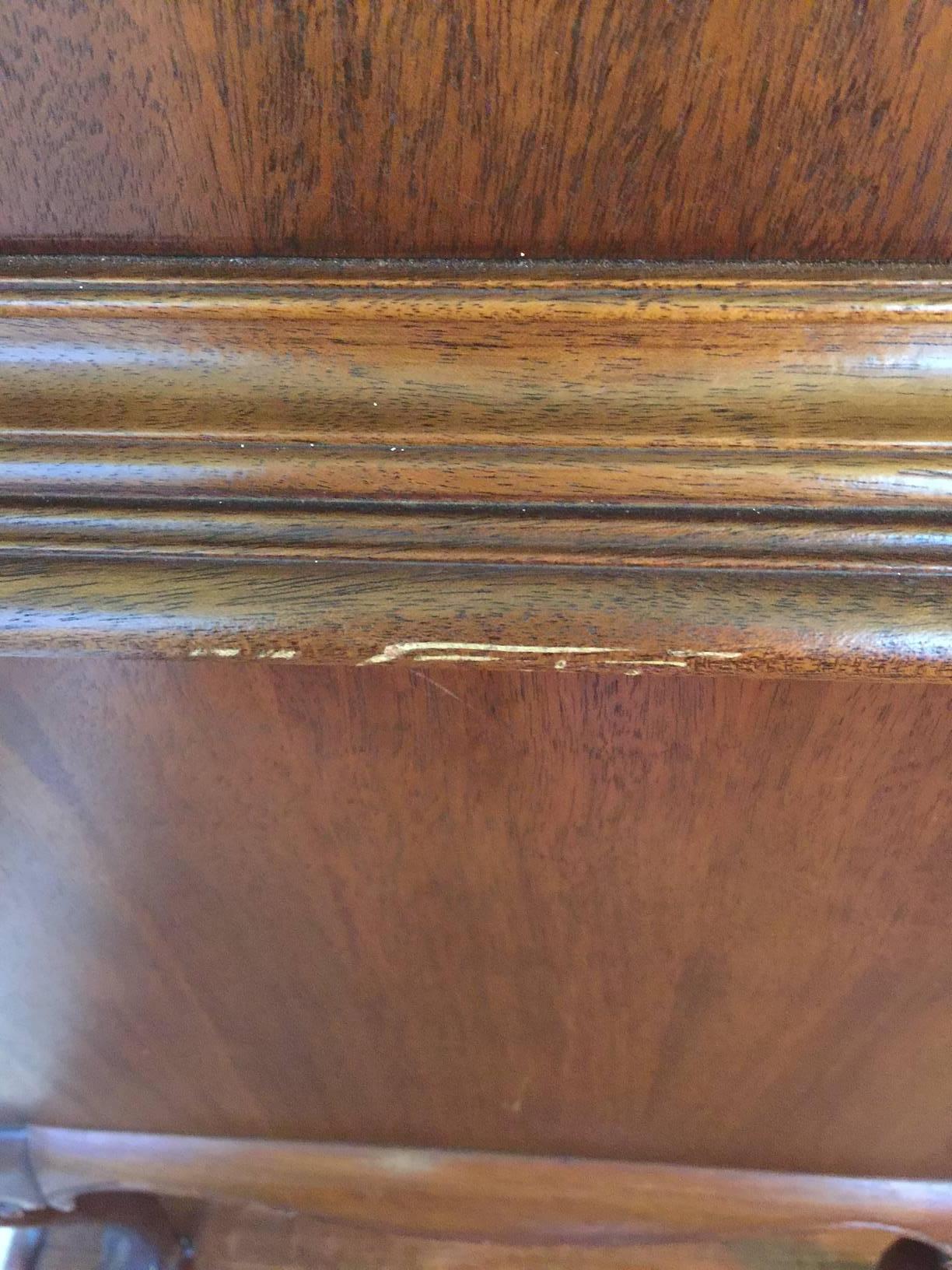 Regal Chippendale Style Mahogany Highboy and Secretary In Good Condition In Hopewell, NJ