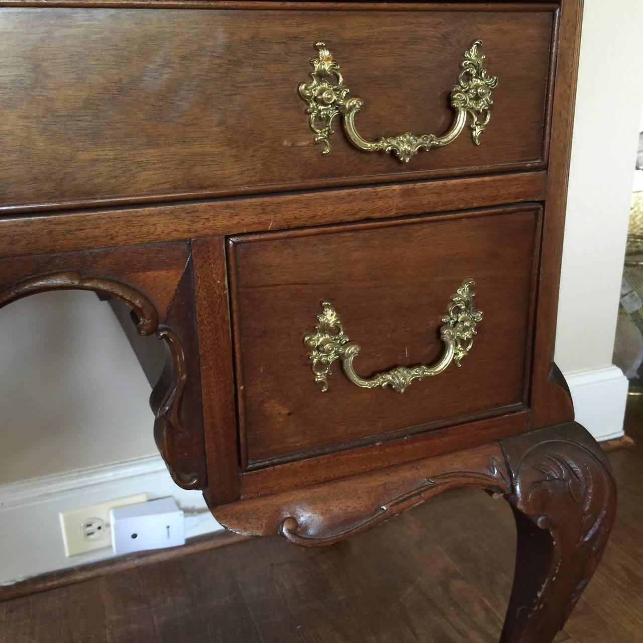 Mid-20th Century Regal Chippendale Style Mahogany Highboy and Secretary