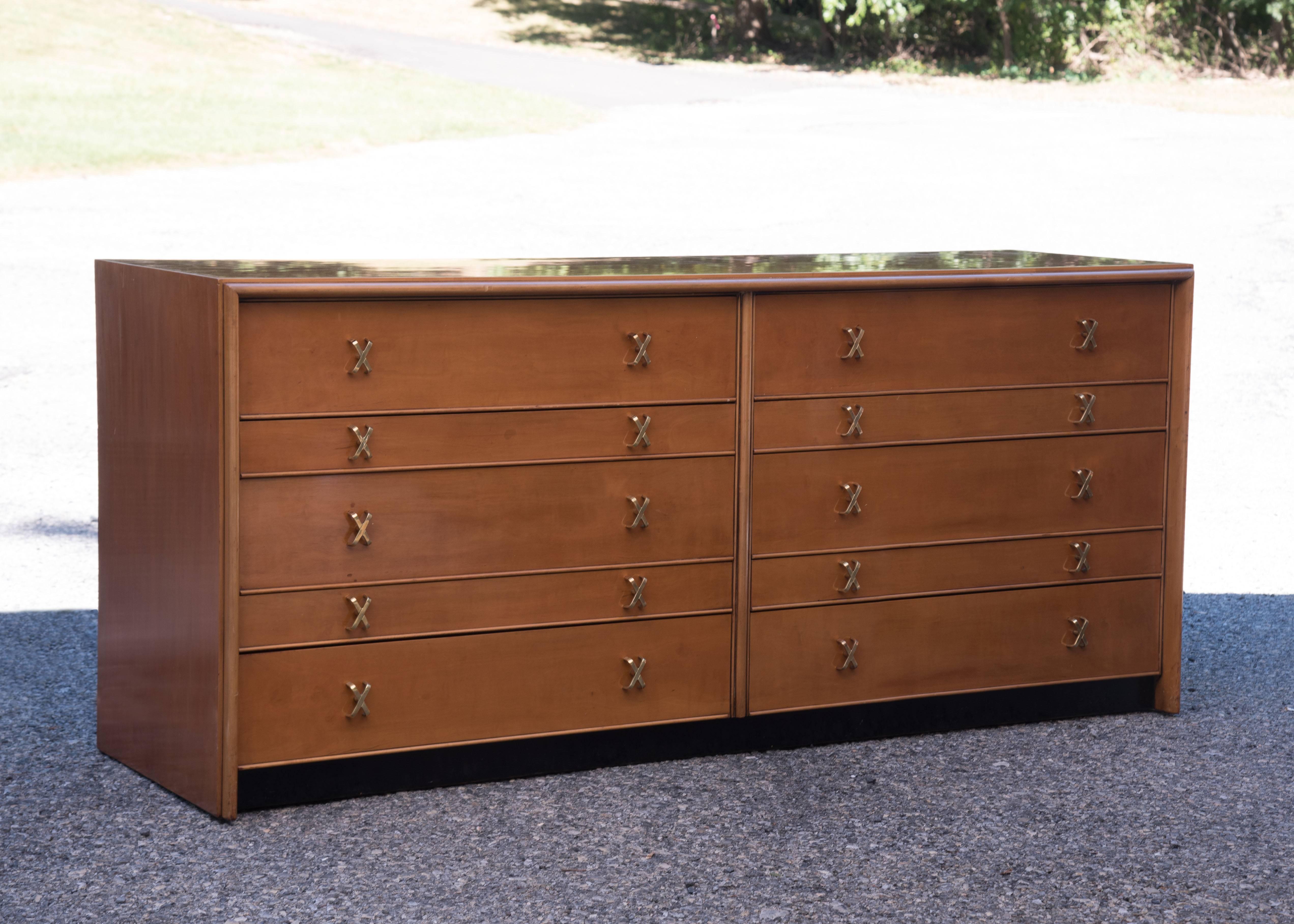 Mid-Century Modern Set of Paul Frankl for John Stuart Nightstands and Chest of Drawers
