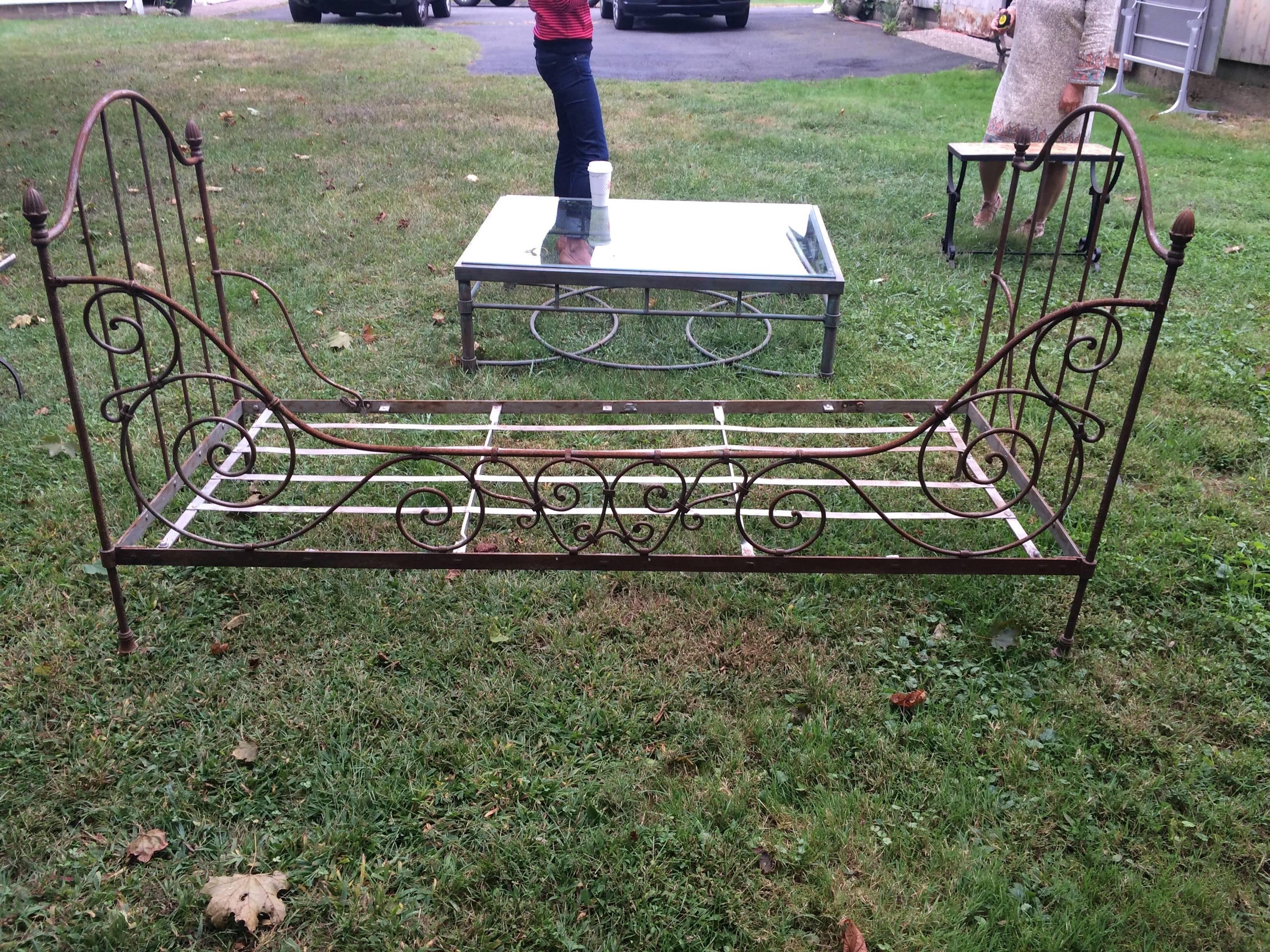 vintage iron daybed