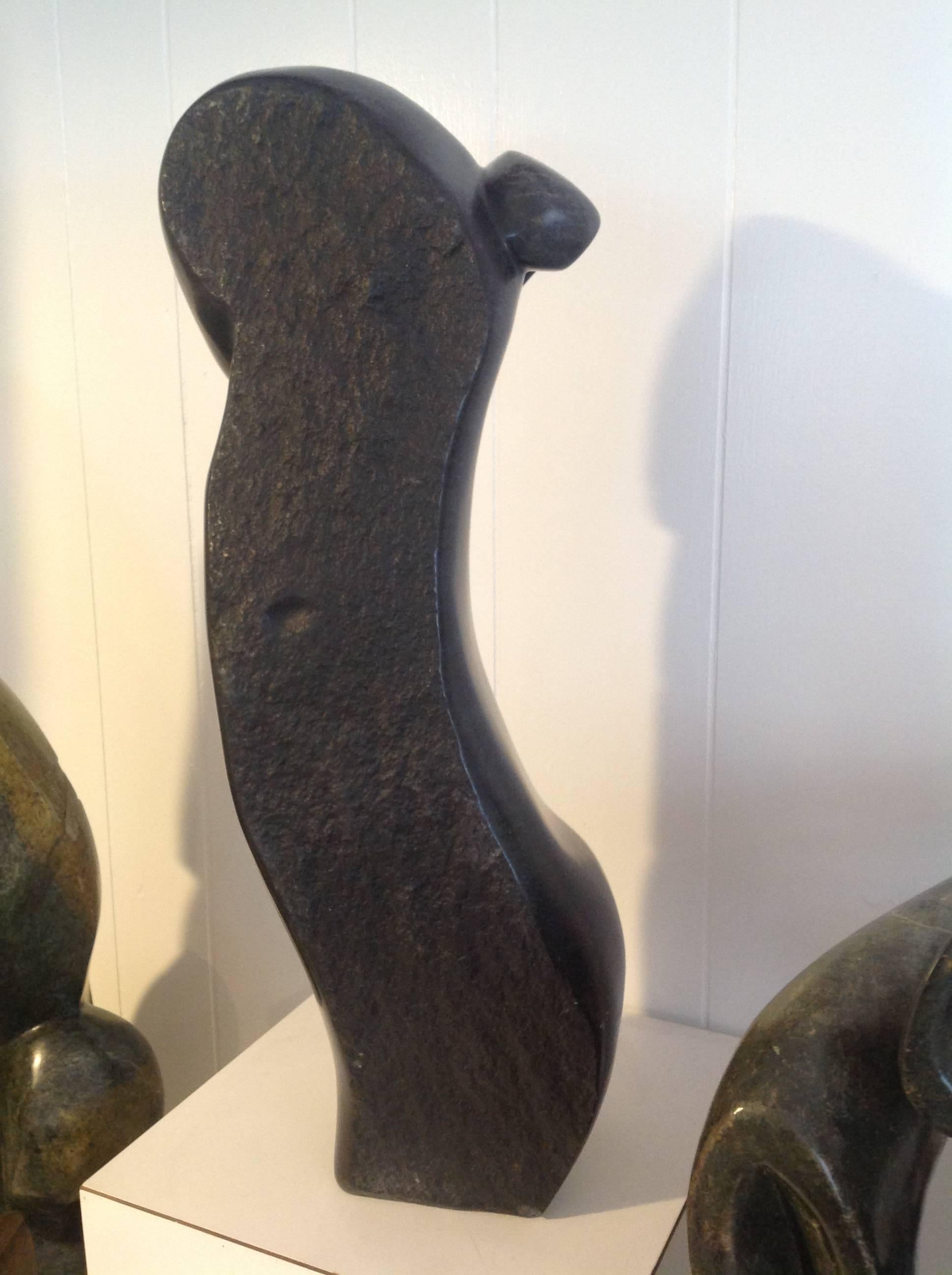 Zimbabwean African Shona Sculpture Titled 