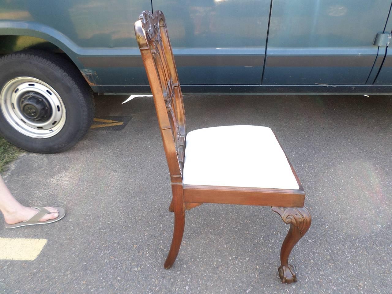 20th Century Set of Six Chippendale Merryweather & Sons Dining Chairs