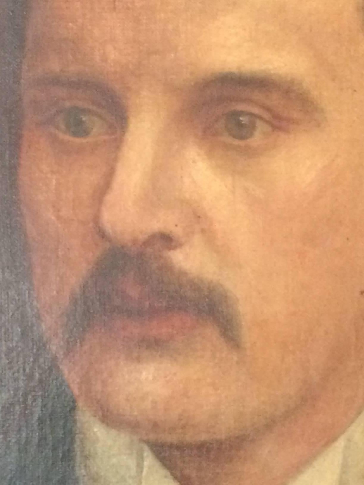 Old World Portrait of an American Gentleman In Excellent Condition In Hopewell, NJ