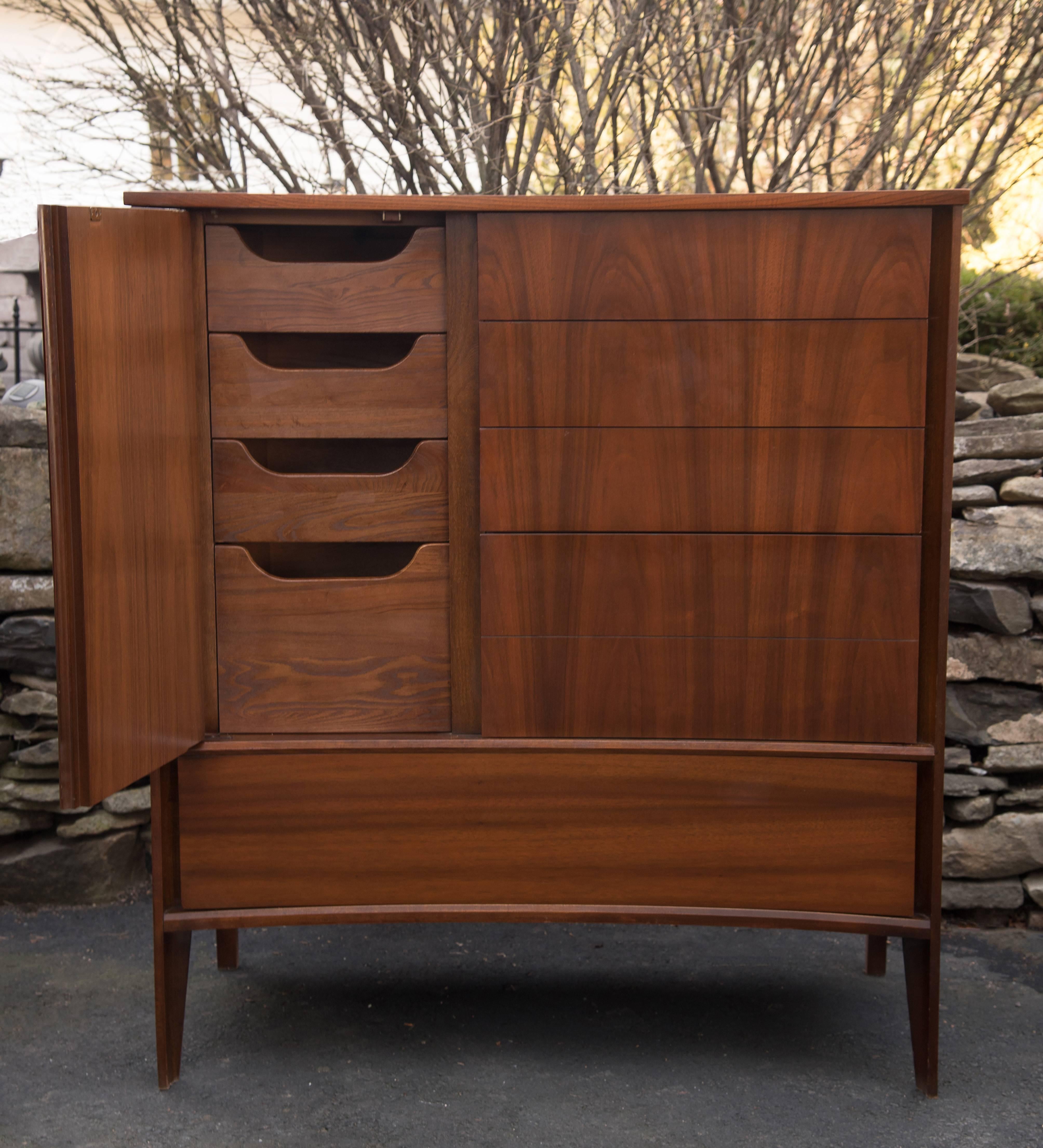 Mid-Century Modern Edmond Spence Walnut Chest or Dresser