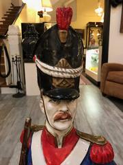 Glazed Terracotta Sculpture of a Soldier