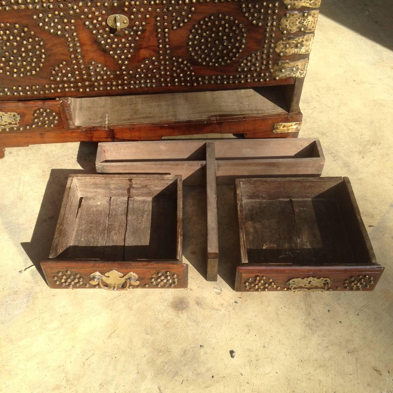 Enchanting Antique Anglo-Indian Dowry Chest 1