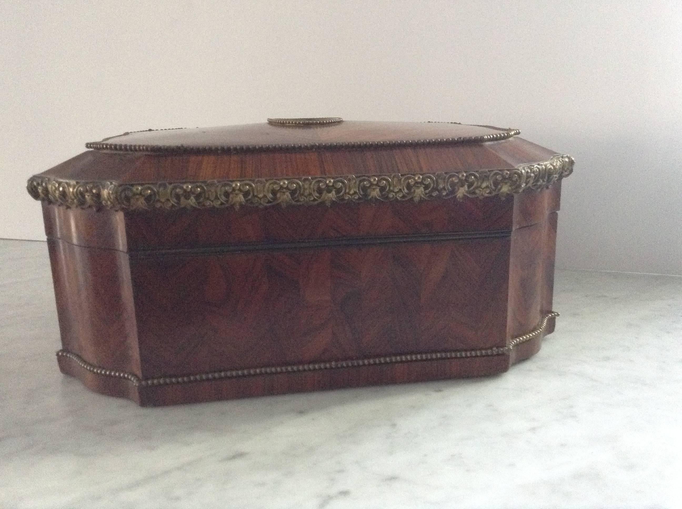 Splendid French Marquetry Jewelry Box 1