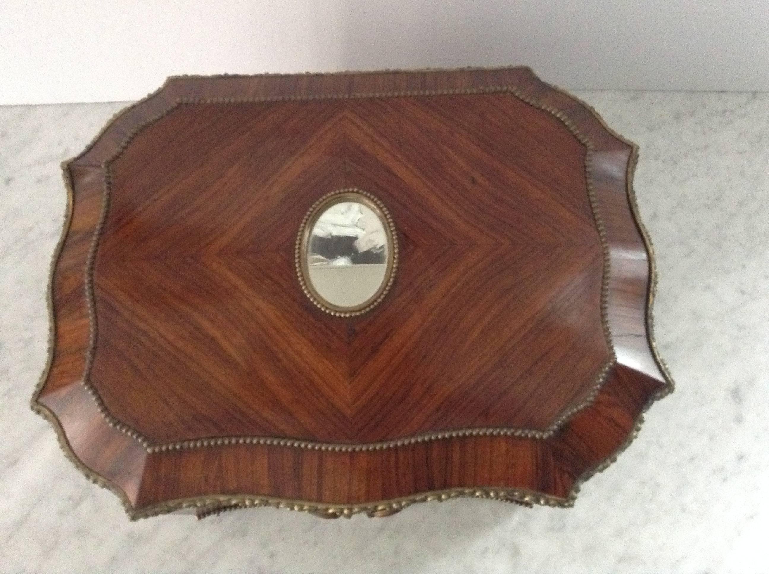 Splendid French Marquetry Jewelry Box 2