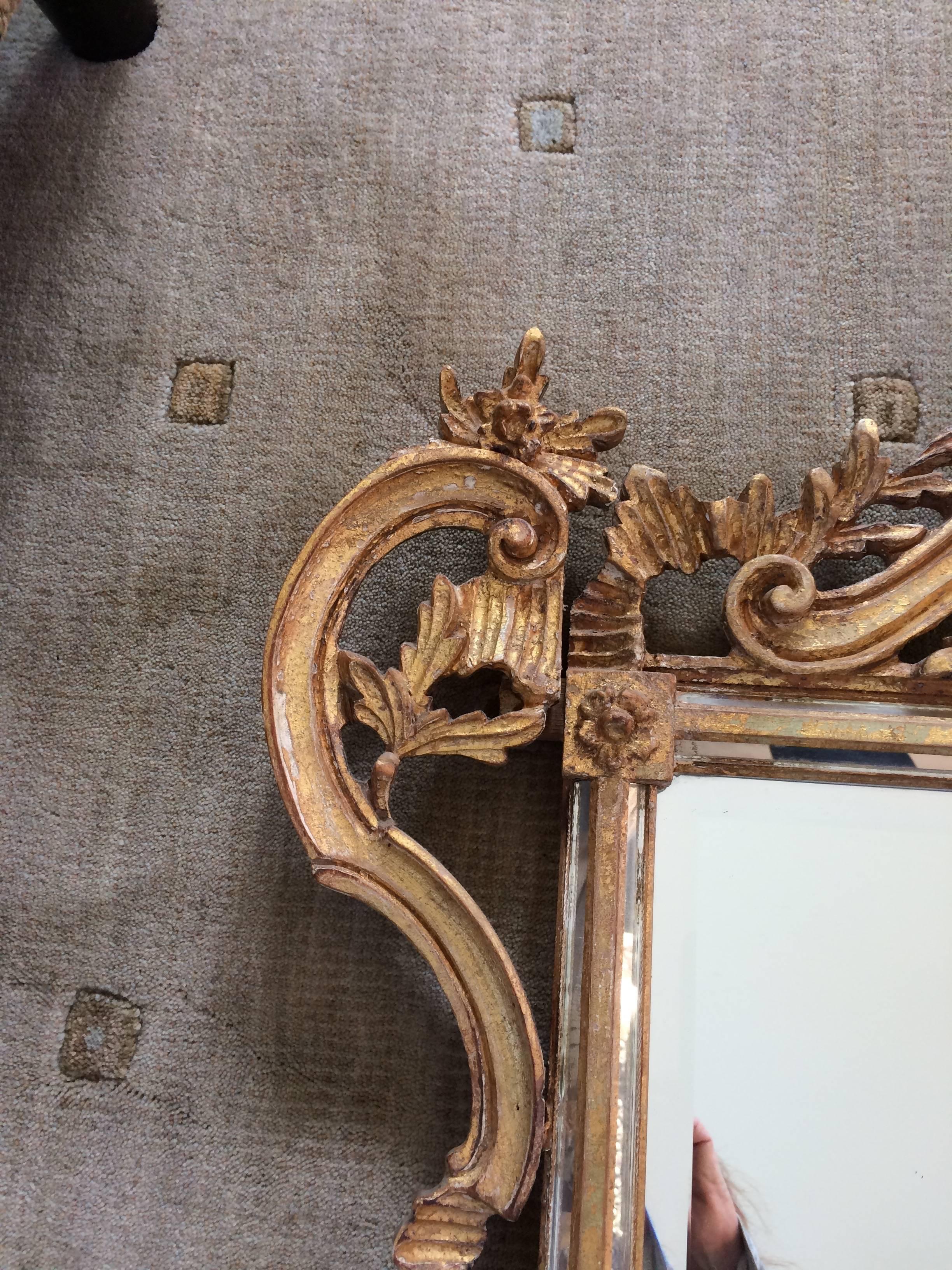 20th Century Gorgeous Ornate Giltwood Mirror by Labarge