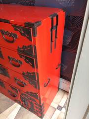 Sensational Red Lacquer Chinese Chest