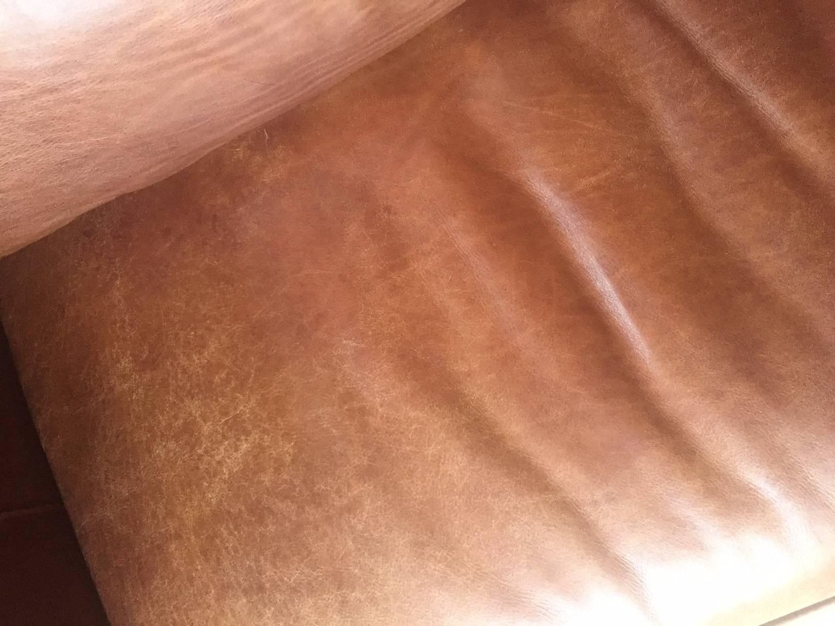 Sumptuous Soft Large Brown Leather Sofa 4