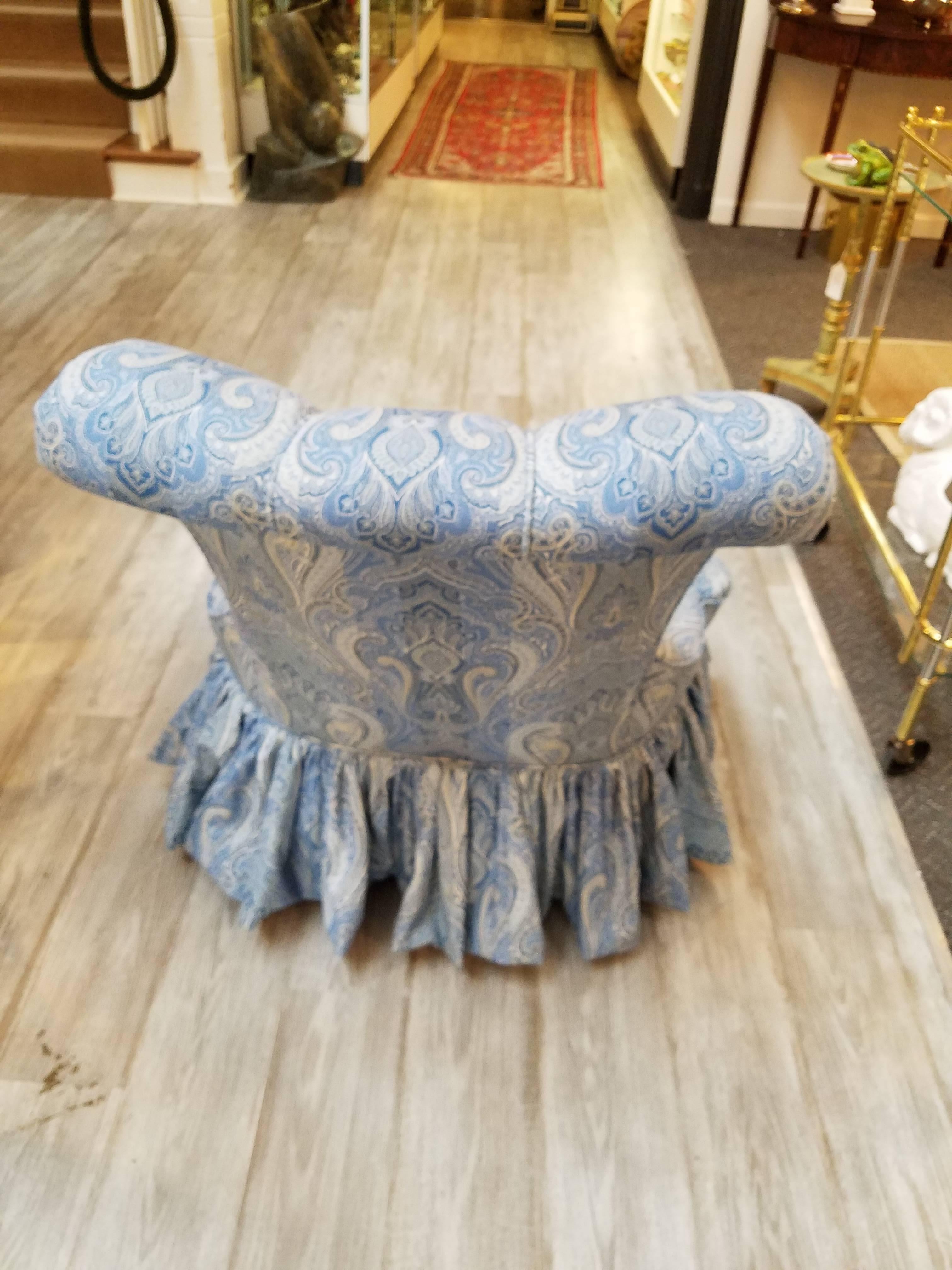paisley slipper chair