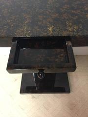 Diminutive Little Faux Tortoise Side Table