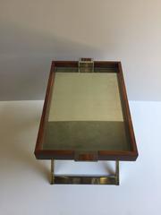 Very Rich Luxurious Ralph Lauren Tray Table on Stand or Cocktail Table