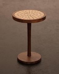 Martz for Marshall Studios Ceramic Mosaic and Walnut Table