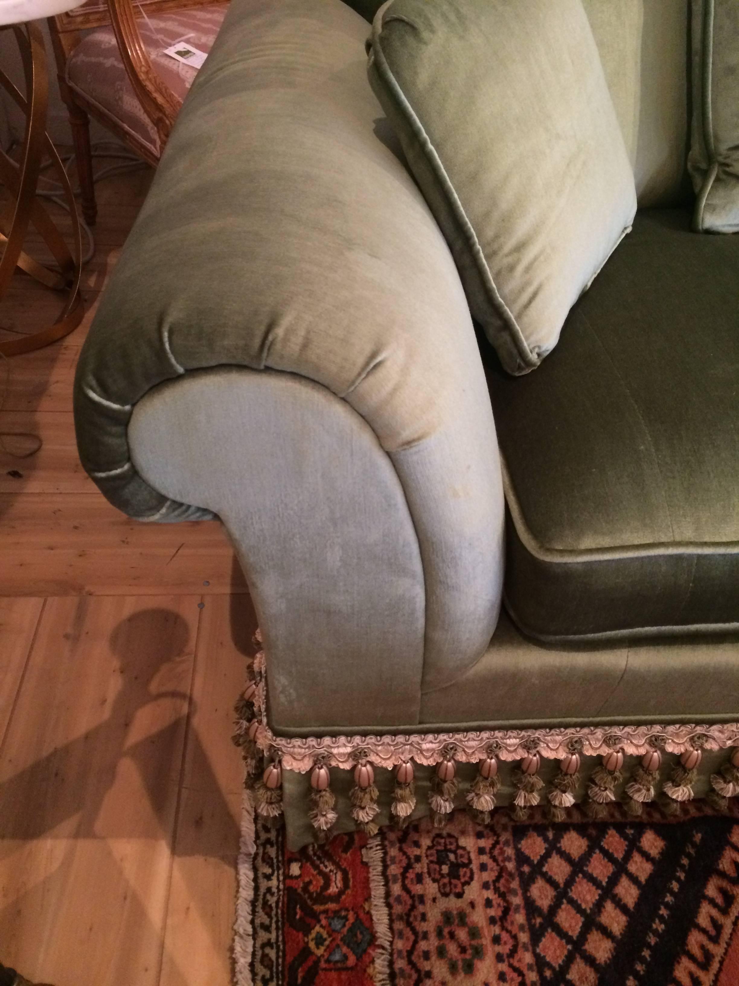 bullion fringe sofa