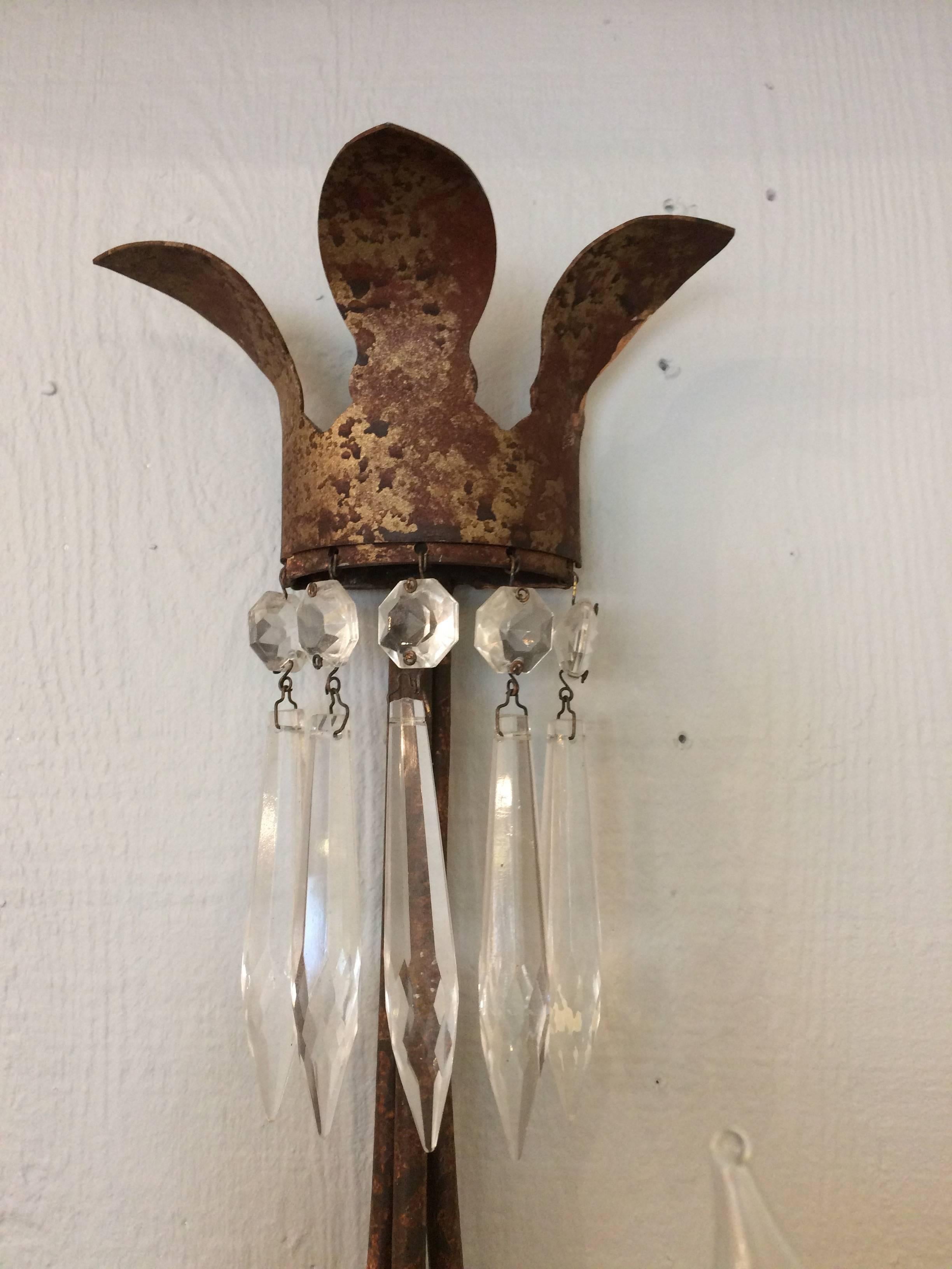 Romantic Pair of Niermann Weeks Sconces In Excellent Condition In Hopewell, NJ