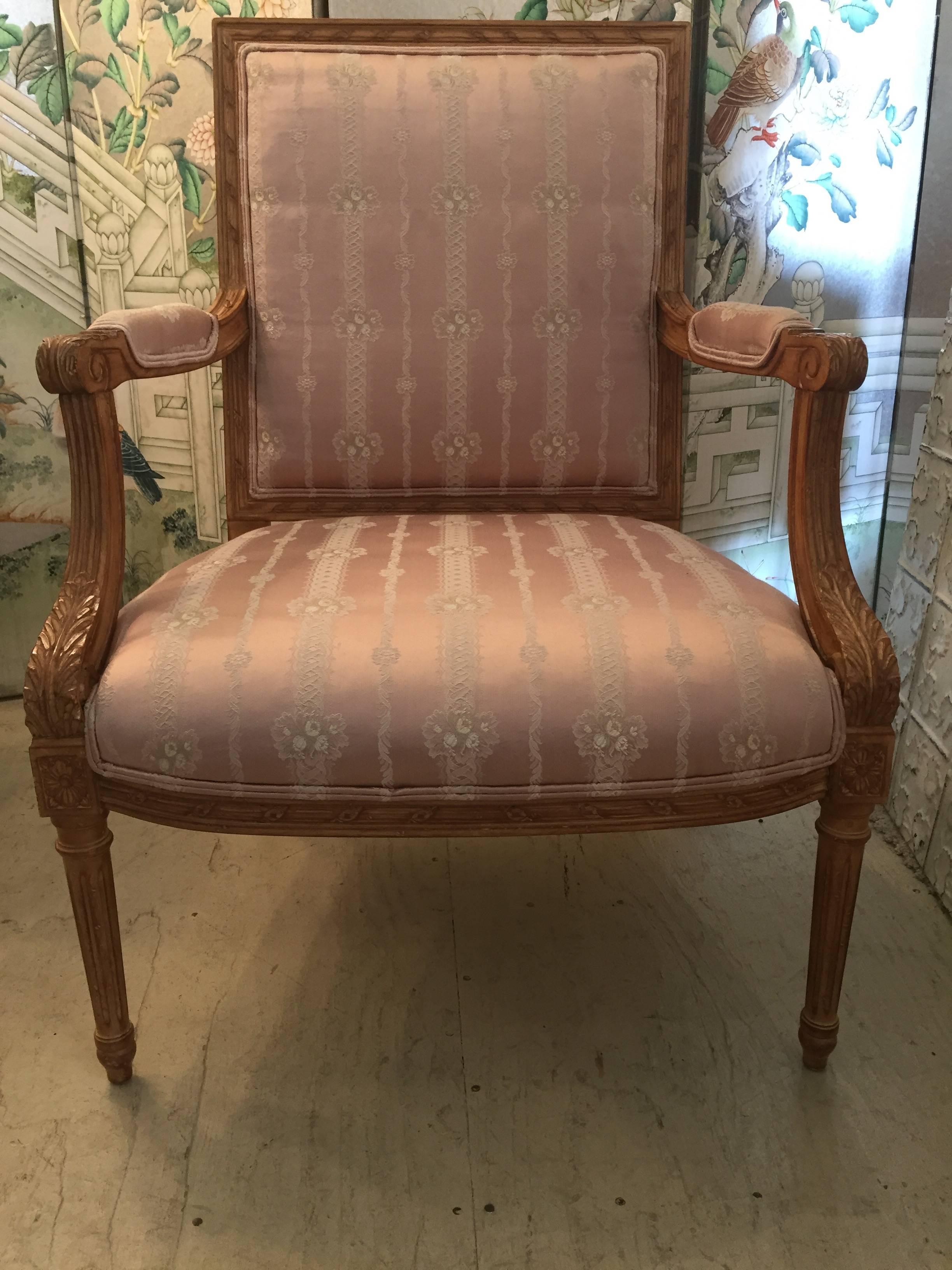 Louis XVI Classic Pair of French Armchairs
