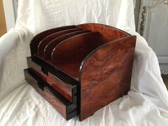 Rich Looking Rosewood Desk Organizer