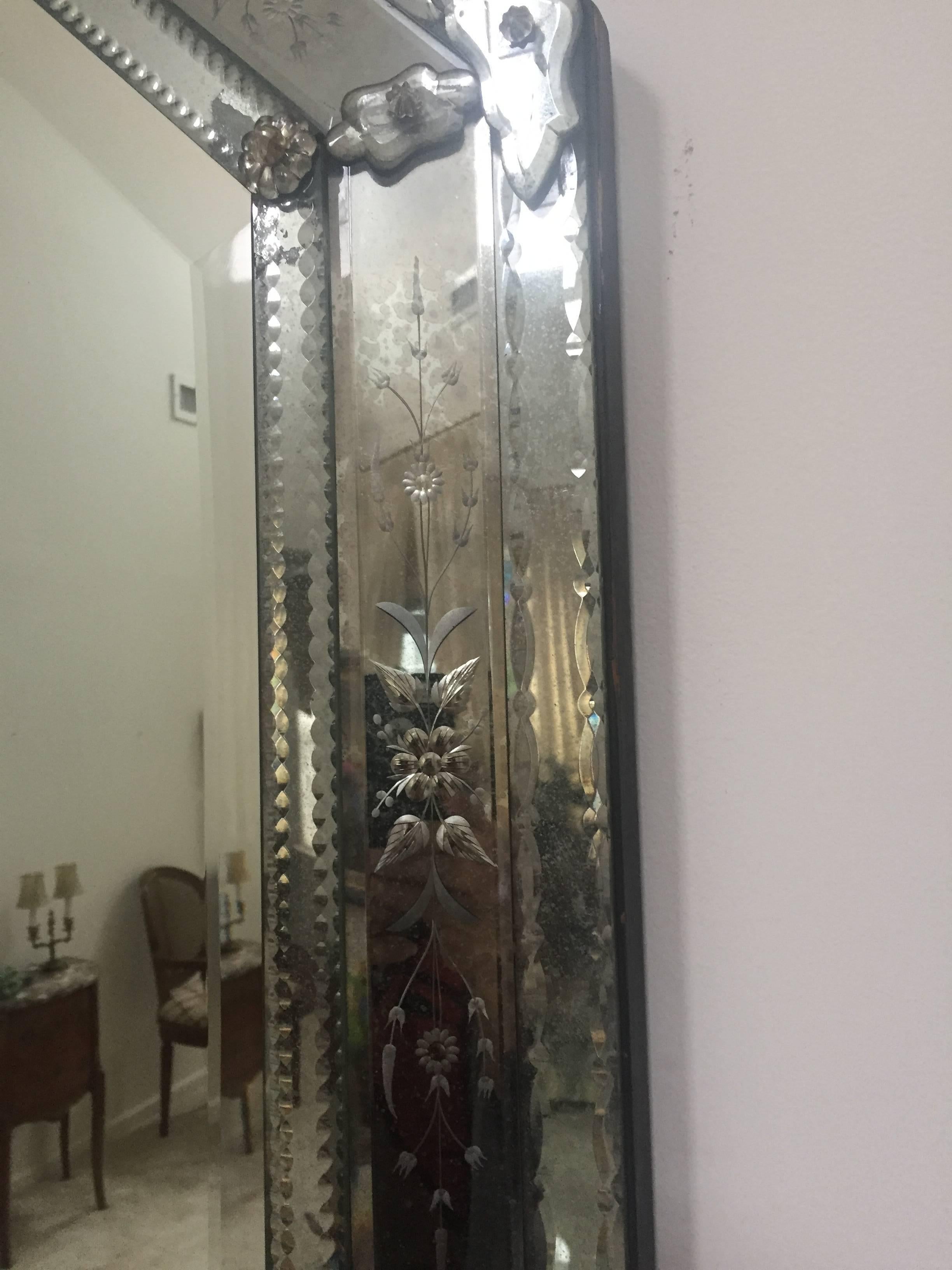Super Glamorous Antique Venetian Mirror 4
