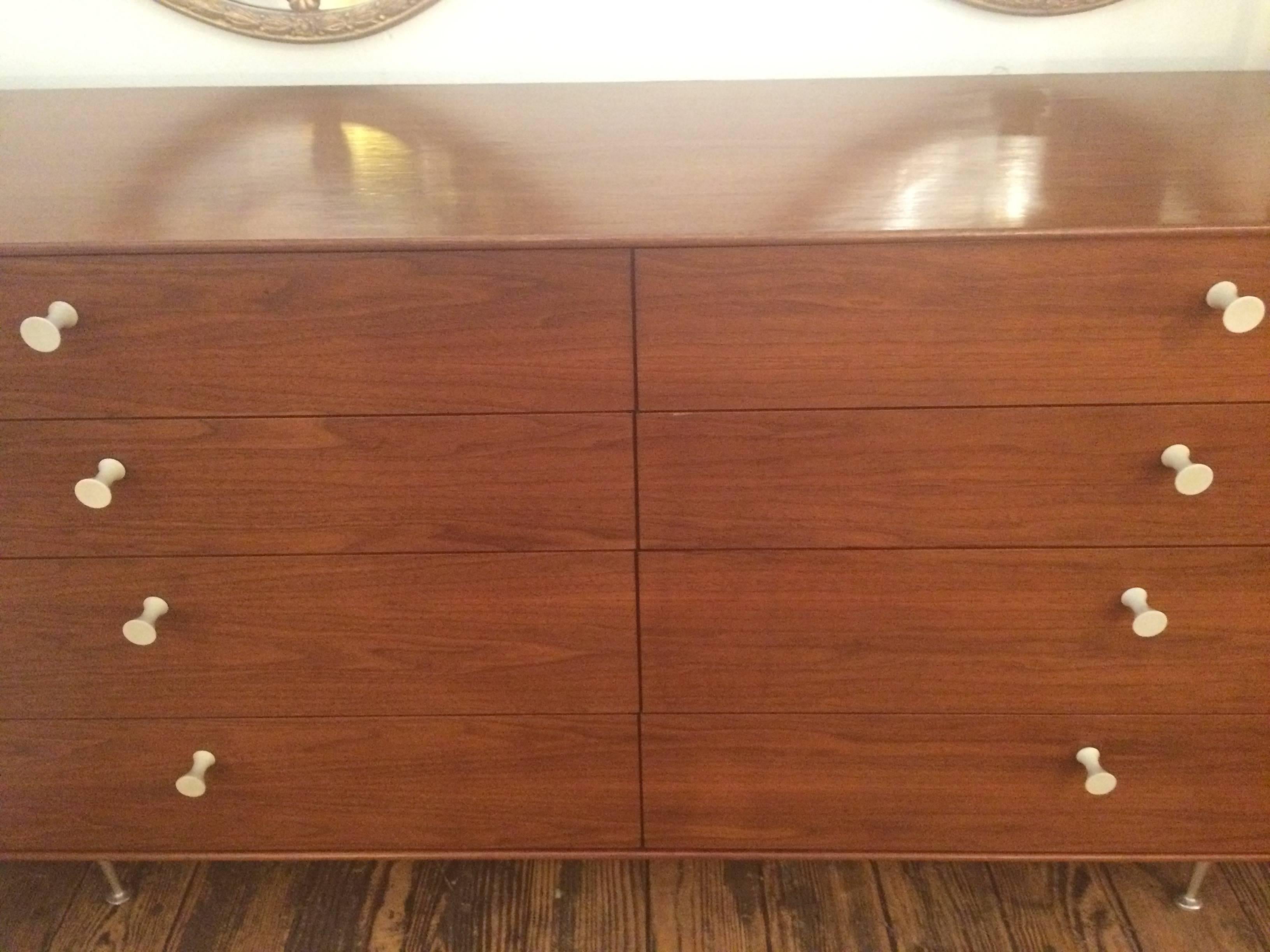 Iconic Large Mid-Century Modern Thin Edge Dresser by George Nelson 3