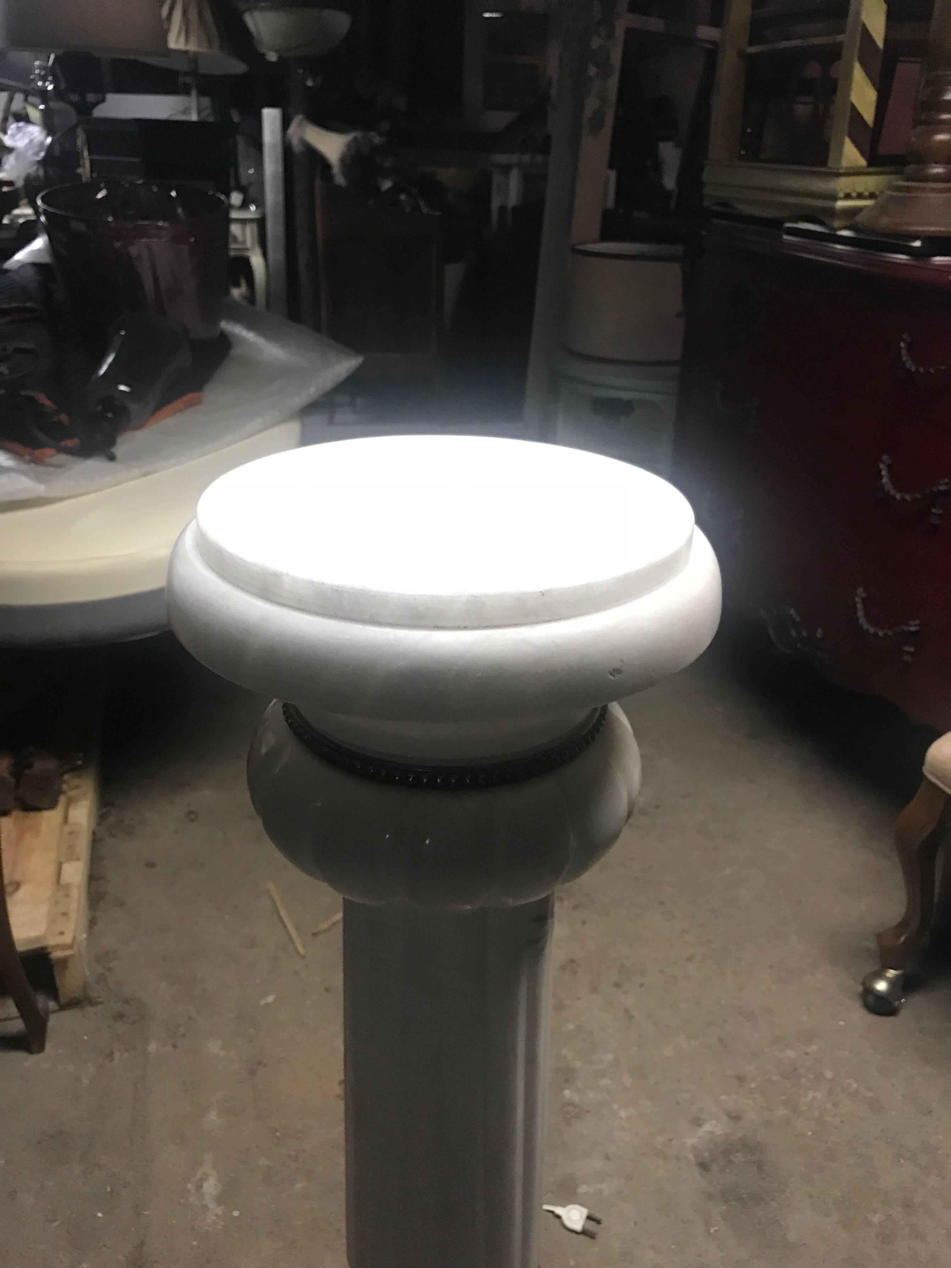 Early 20th Century Lovely French Vintage Marble Pedestal
