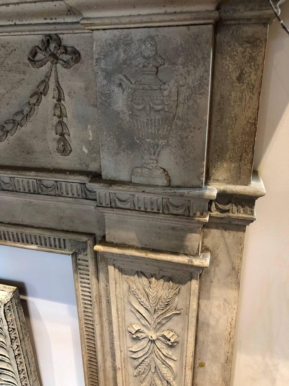 19th Century Stunning Federal Revival Fireplace Mantle
