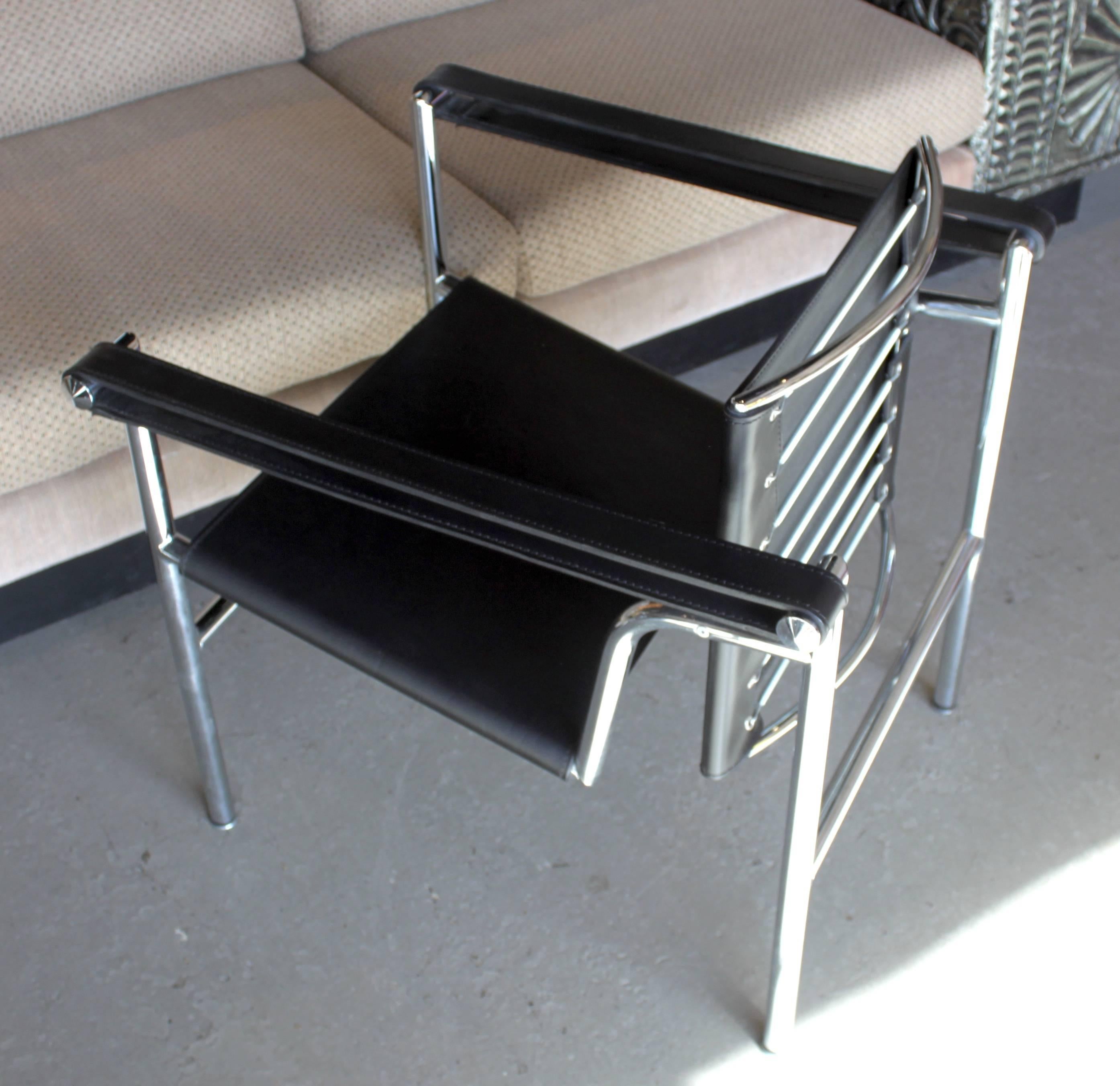 Modern Pair of LC1 Le Corbusier Sling Chairs