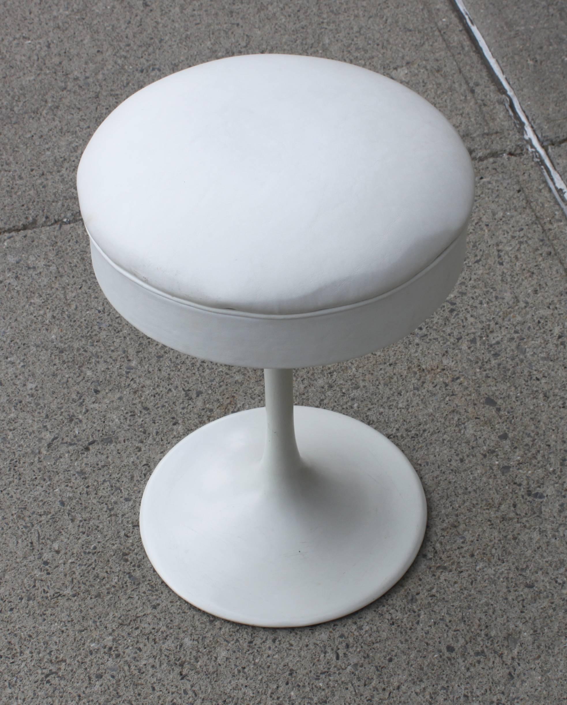 Mid-Century Modern swivel stools by Burke.