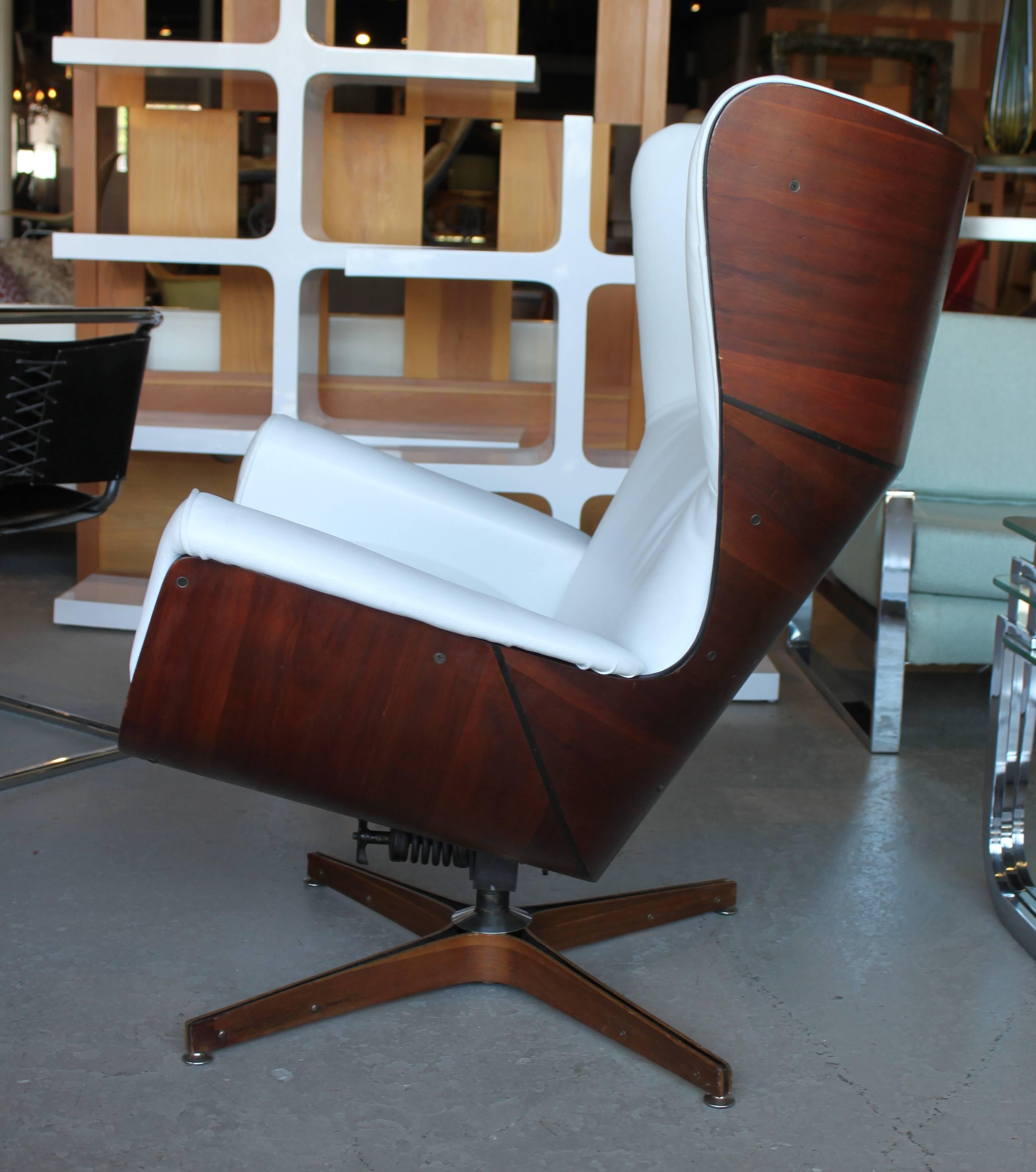 Mid-Century Modern Rare George Mulhauser Lounge Chair and Ottoman
