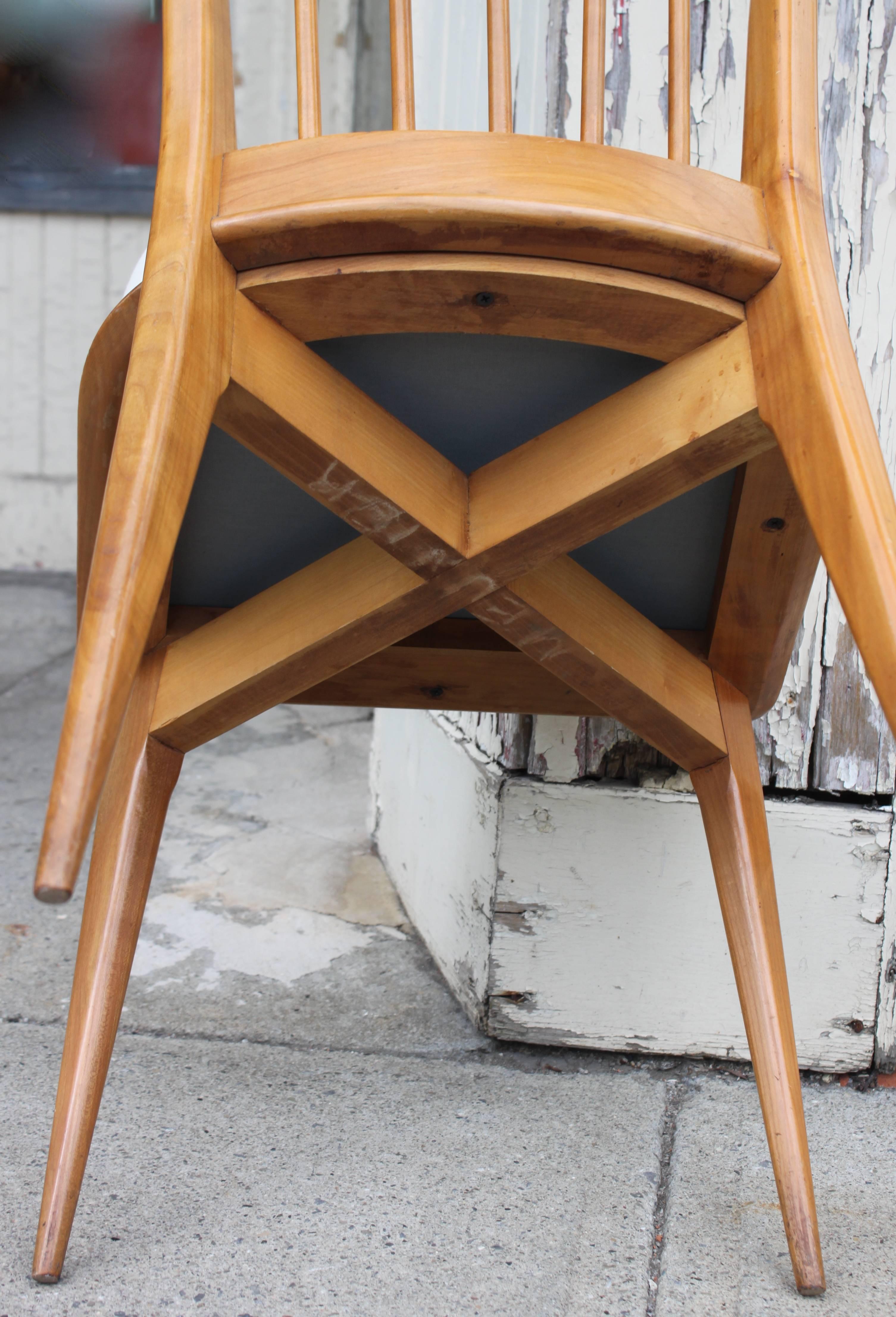 Mid-Century Modern Italian Paolo Buffa Dining Chairs, Set of Six 3