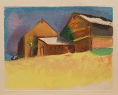 'Southhampton Barn' by Wolf Kahn, Workshop Proof Print 2/2