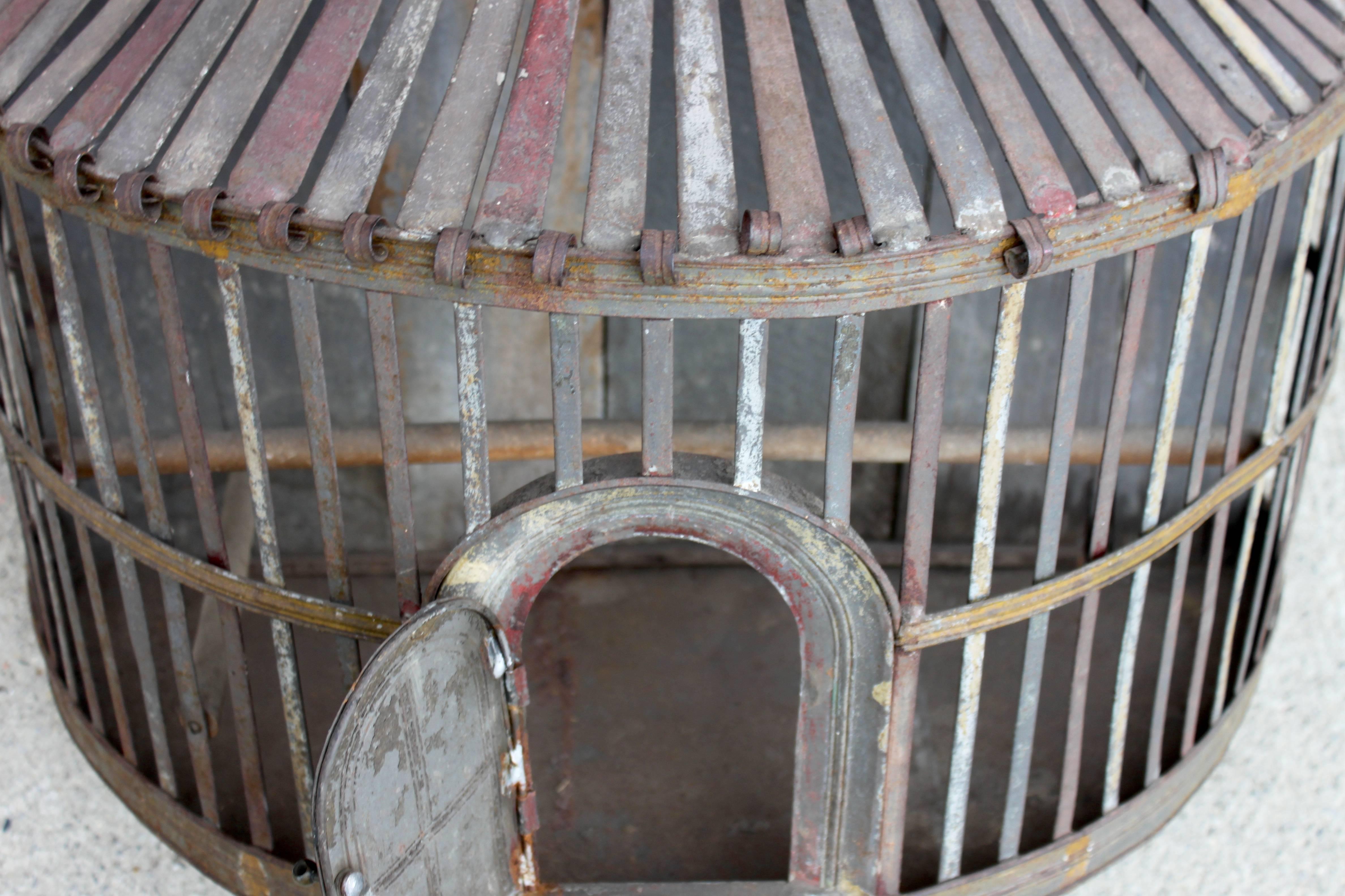 Metal Mid to Early 19th Century Bird Cage For Sale