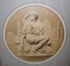 Antique Framed Neoclassical Prints, Pair