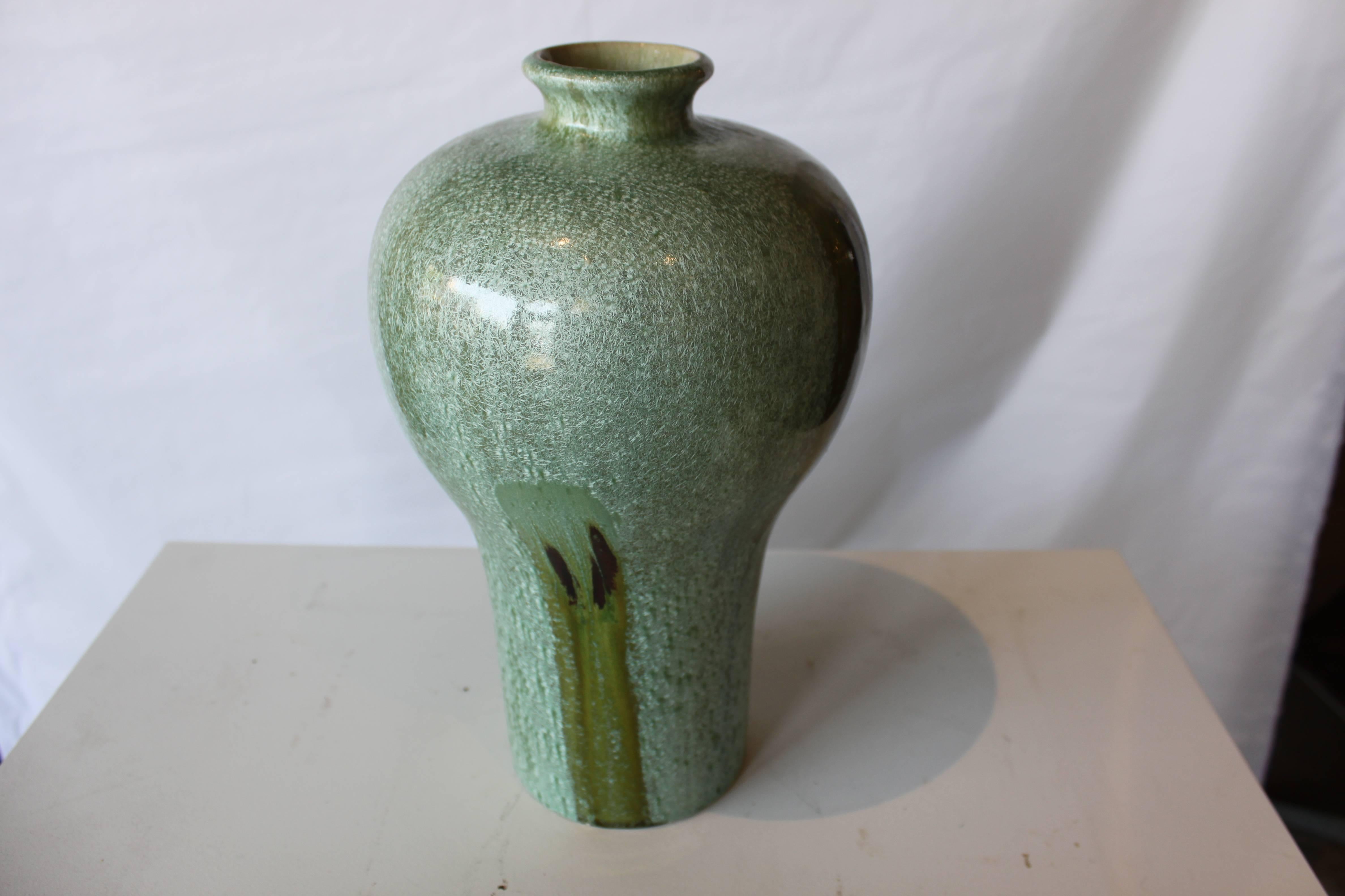 American Vintage Drip Glazed Vase For Sale