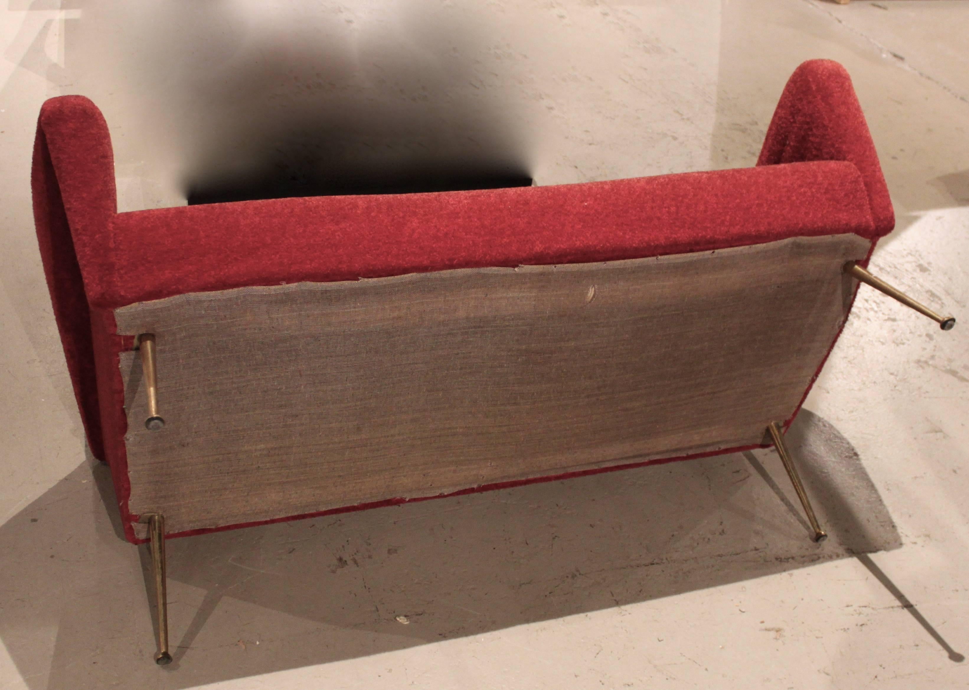 Italian Mid-Century Modern Settee Sofa 3