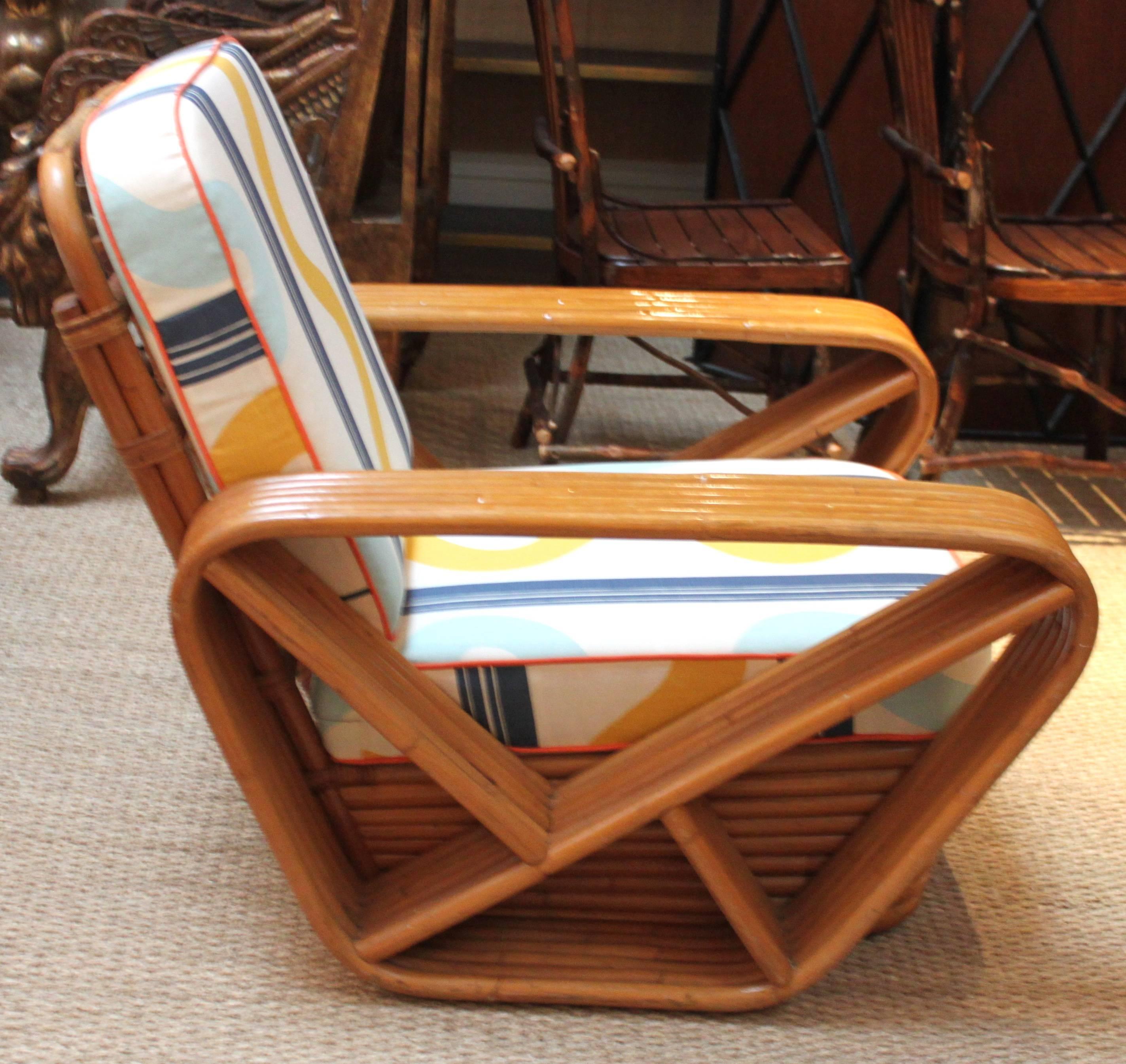 Mid-20th Century Rattan Full Living Room Set For Sale