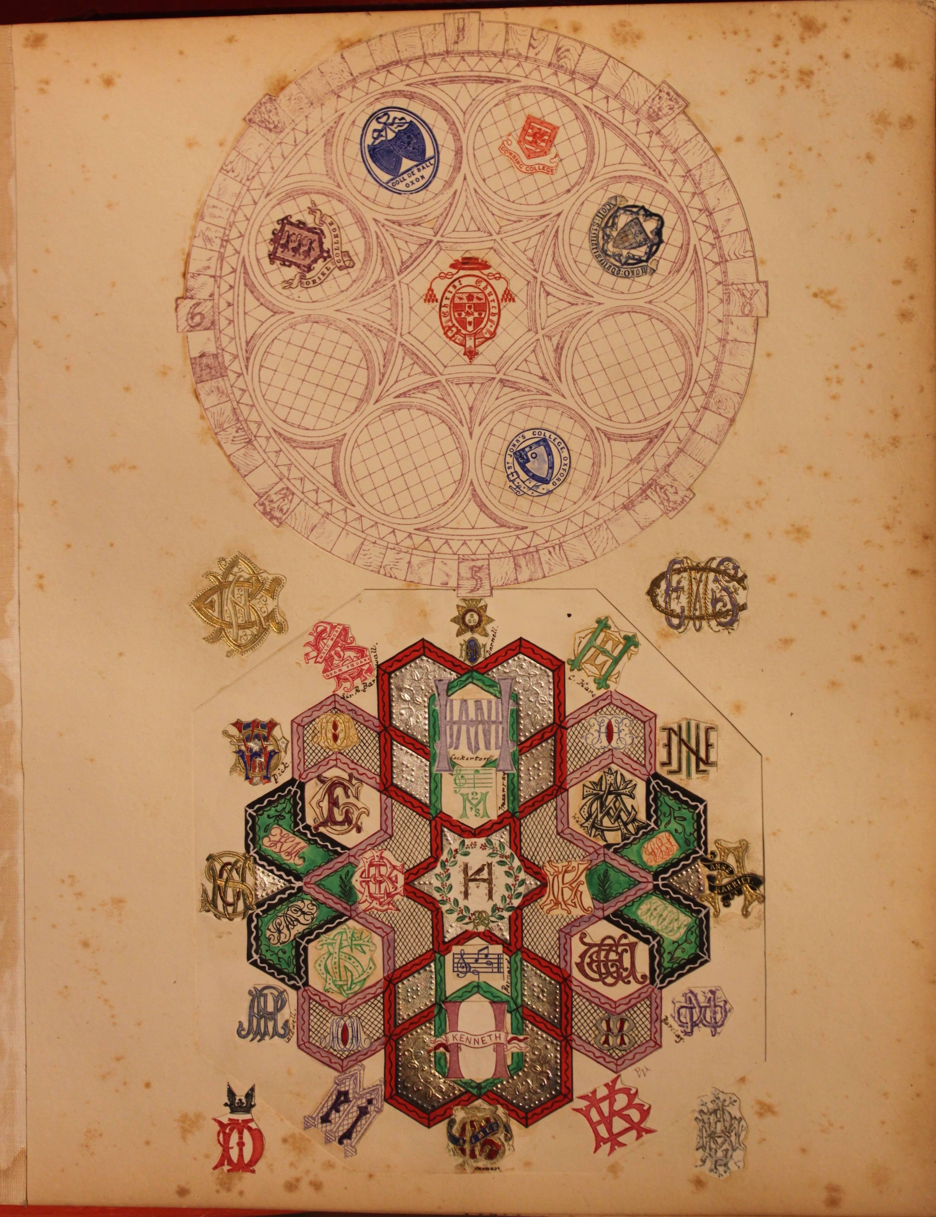 English Illuminated Heraldic Album, circa 1850 3