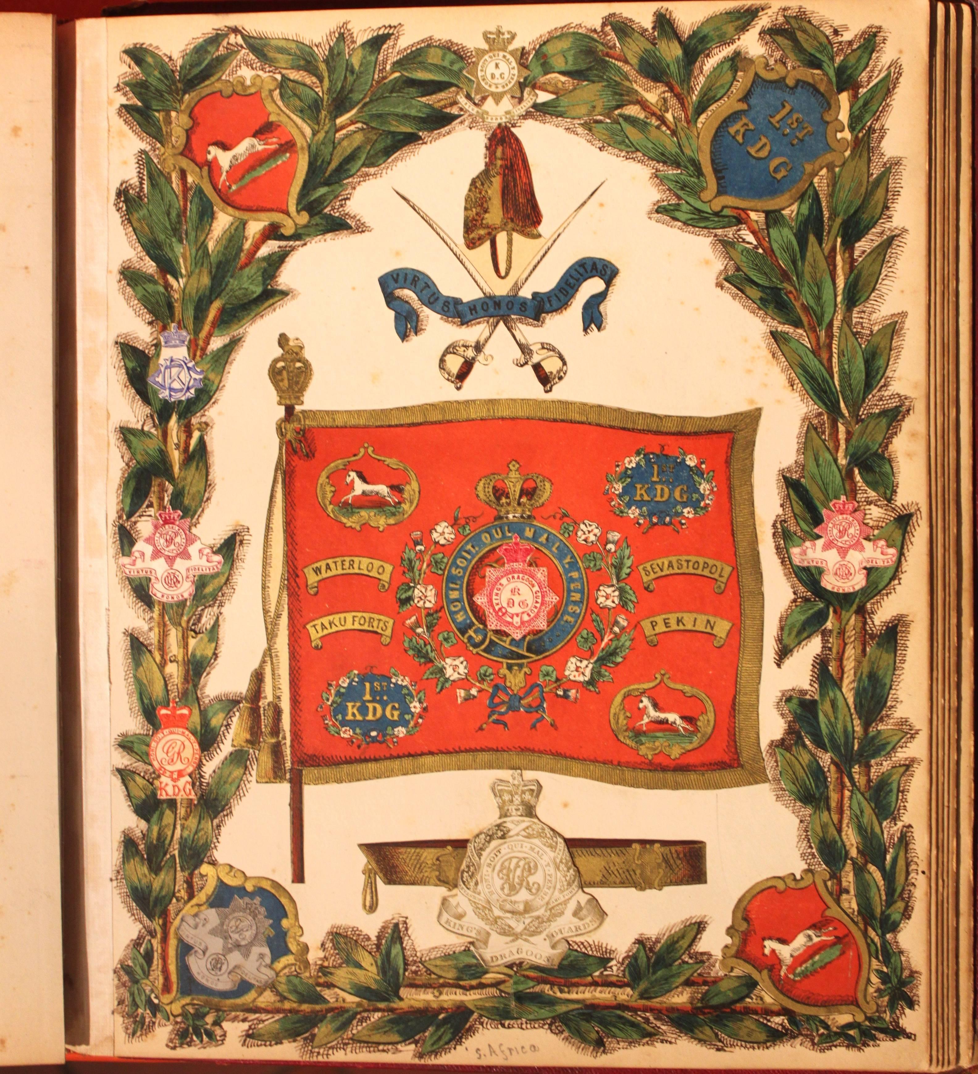 English Illuminated Heraldic Album, circa 1850 In Excellent Condition In Hudson, NY