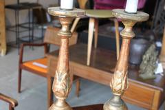 Pair of Italian Baroque Altar Sticks Lamps