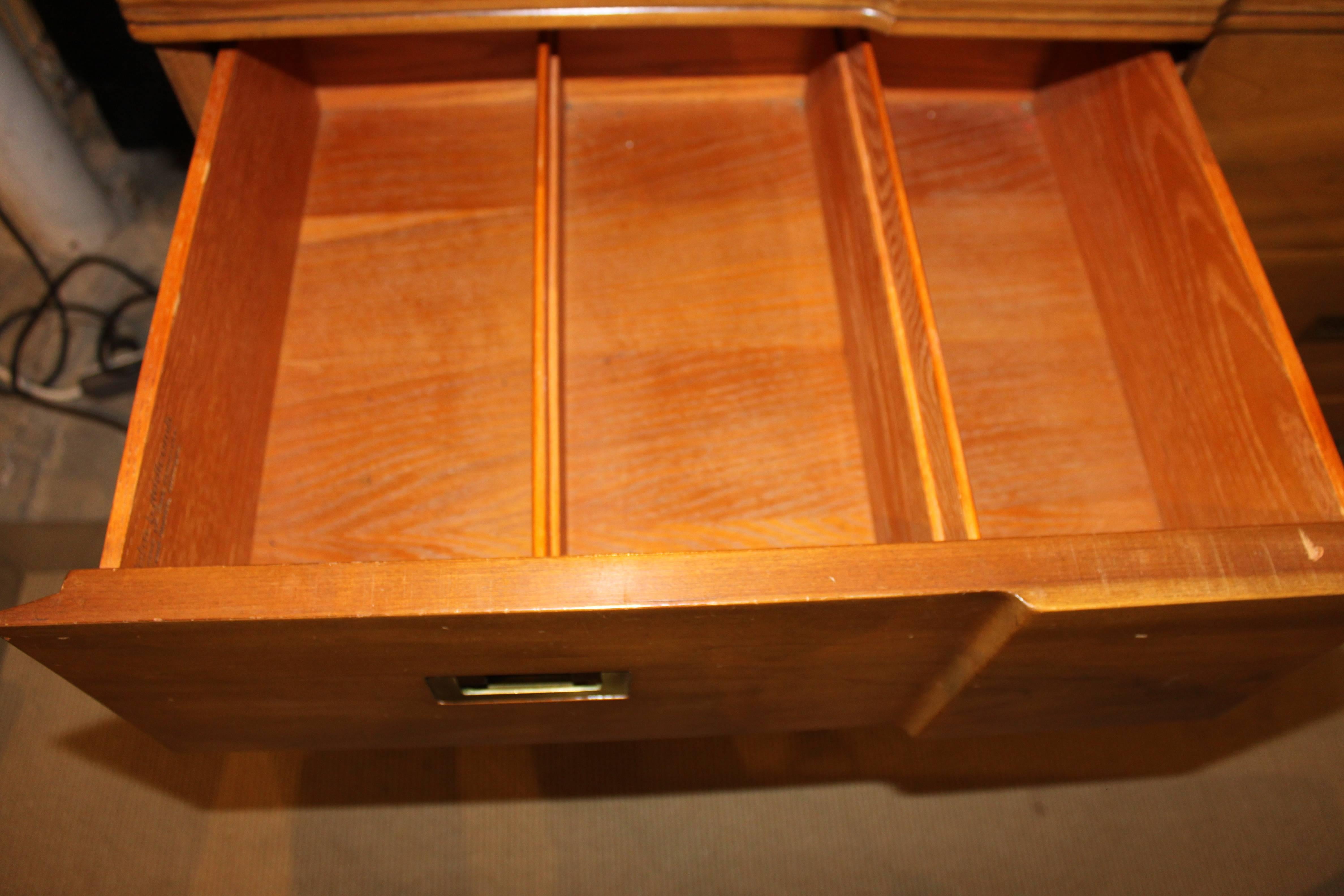 Brass John Stuart for Widdicomb Nine-Drawer Dresser