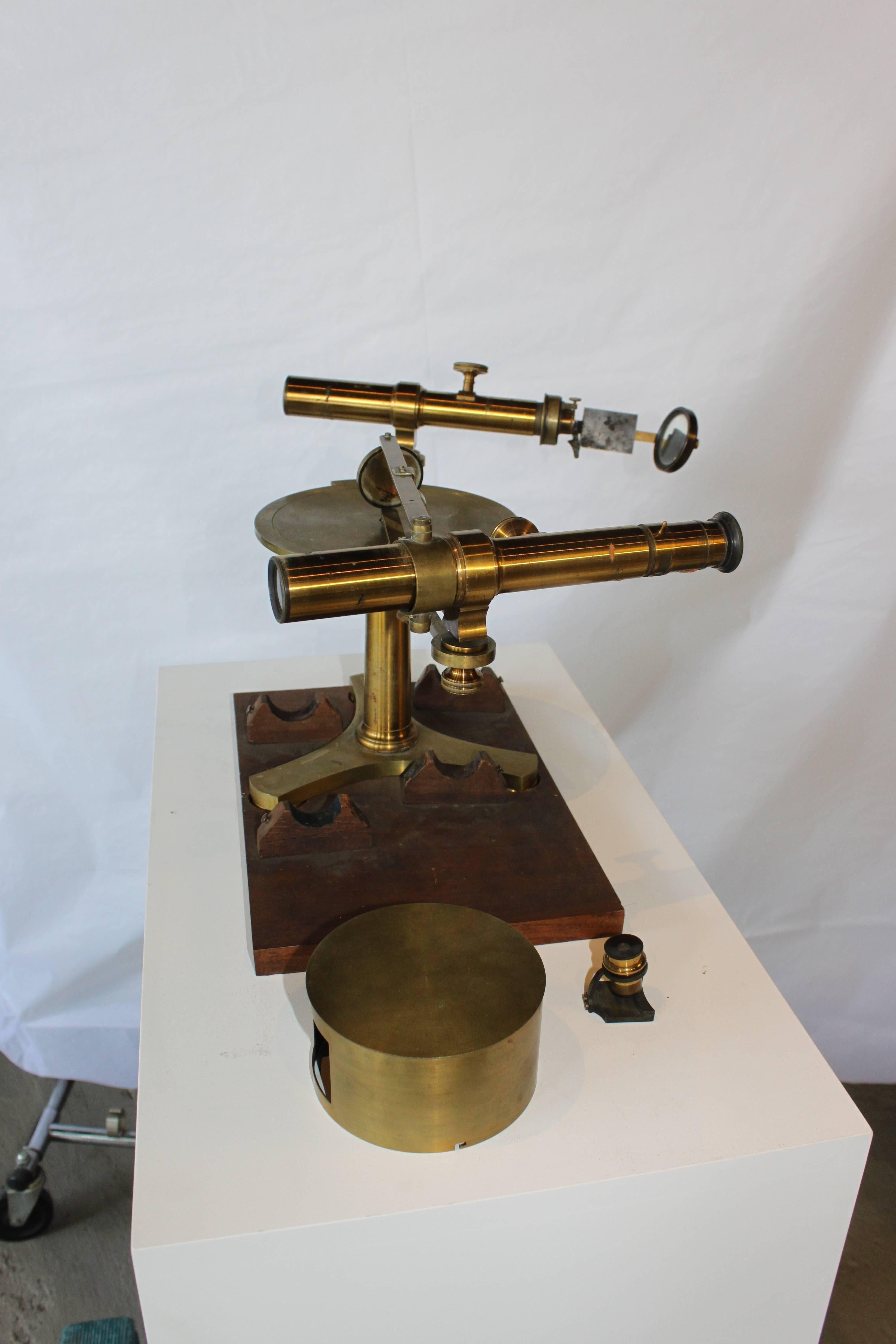 American Double Horizontal Microscope For Sale
