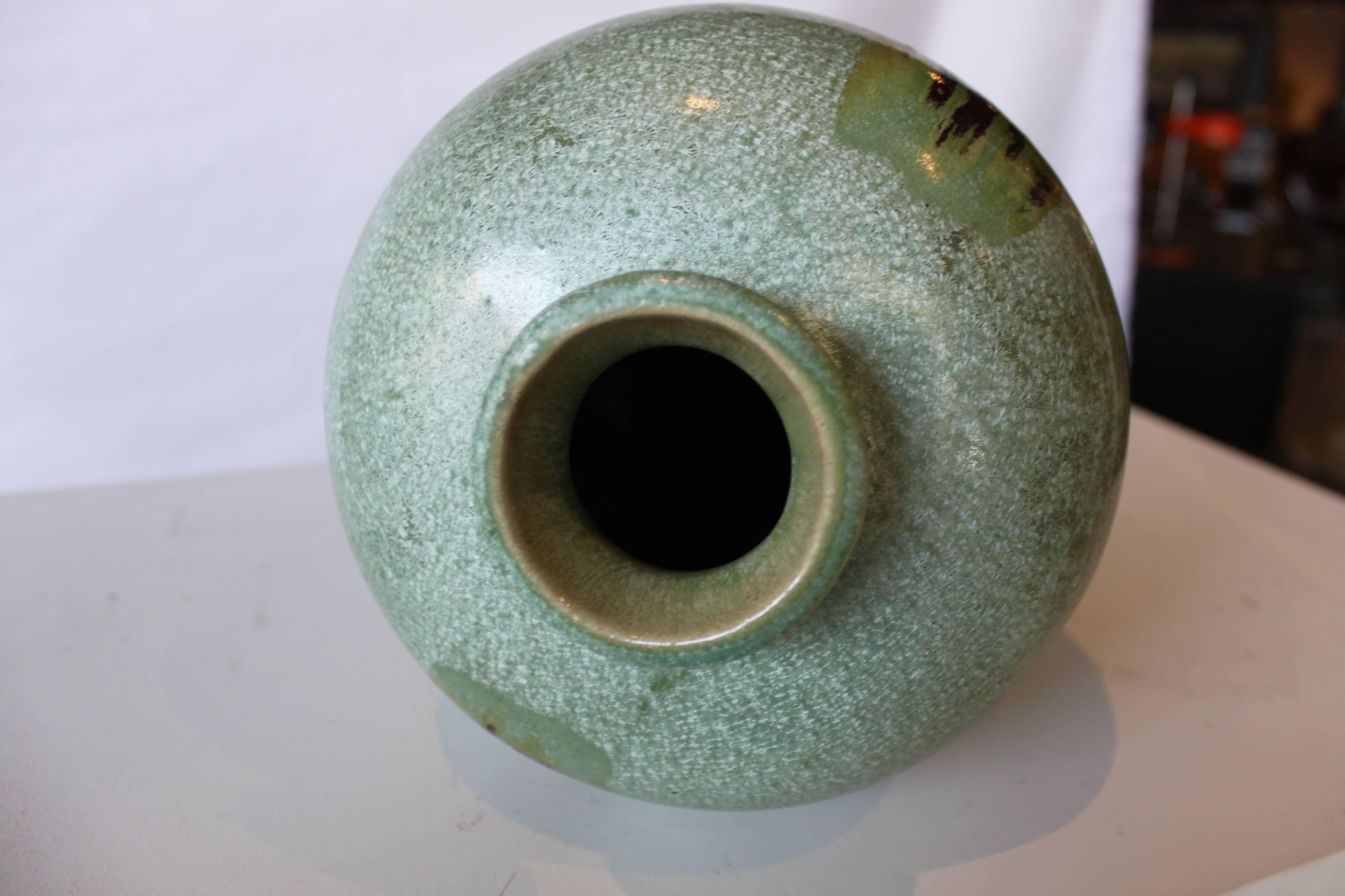 Vintage Drip Glazed Vase In Excellent Condition For Sale In Hudson, NY