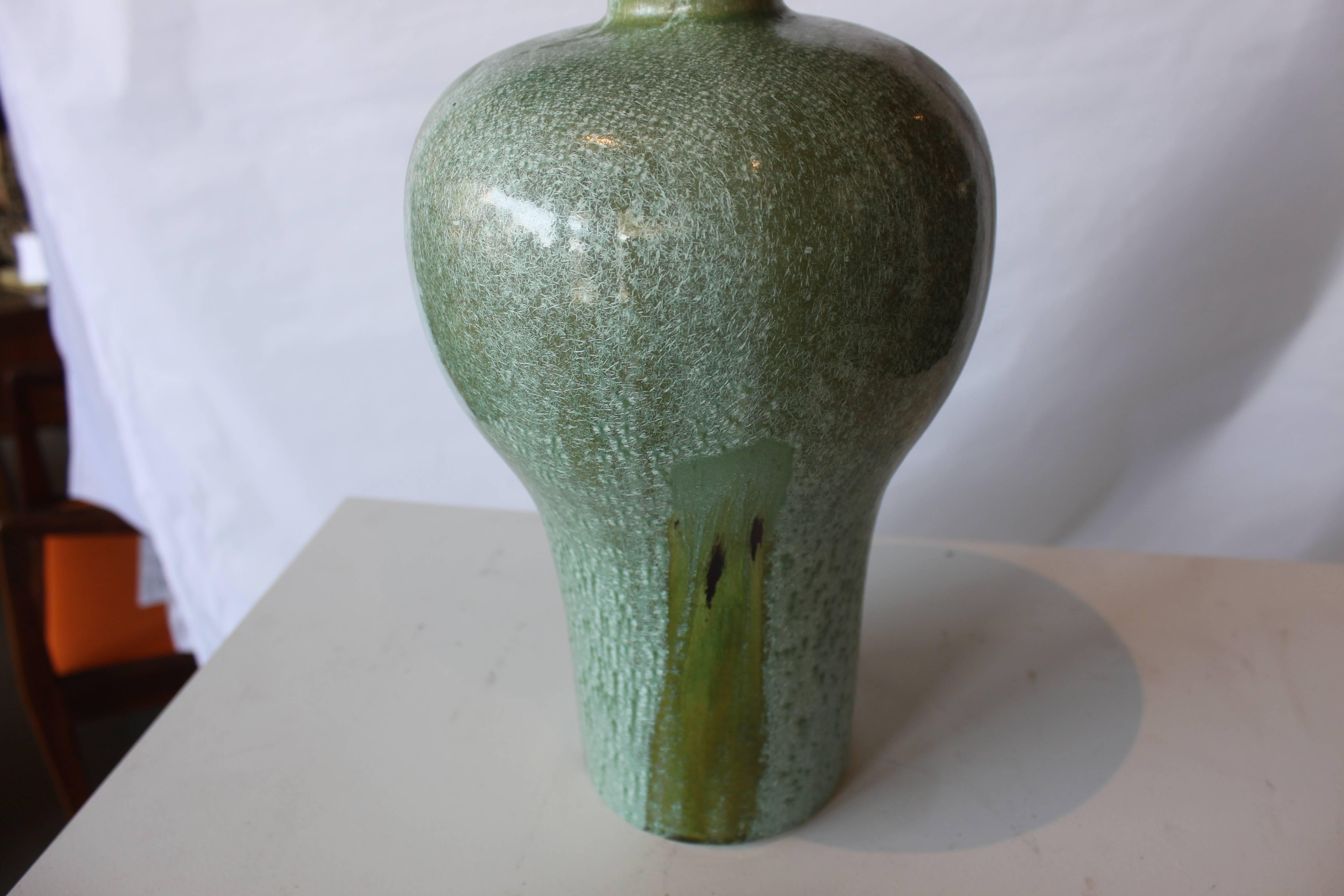 Porcelain Vintage Drip Glazed Vase For Sale