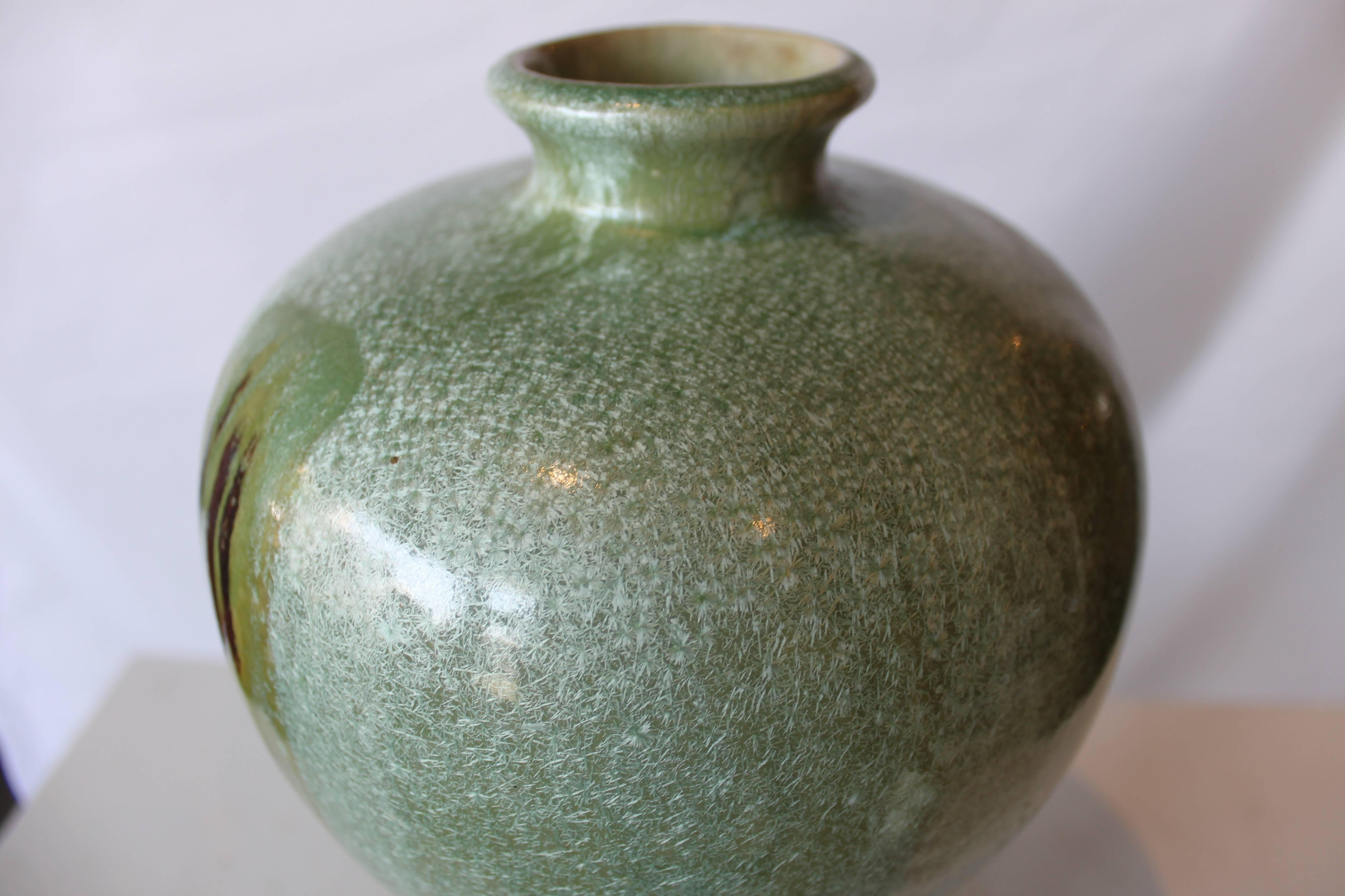 Vintage Drip Glazed Vase For Sale 1