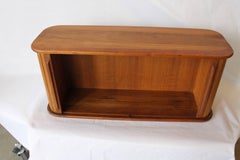 Handmade Vintage Danish Style Tambour Door Cabinets
